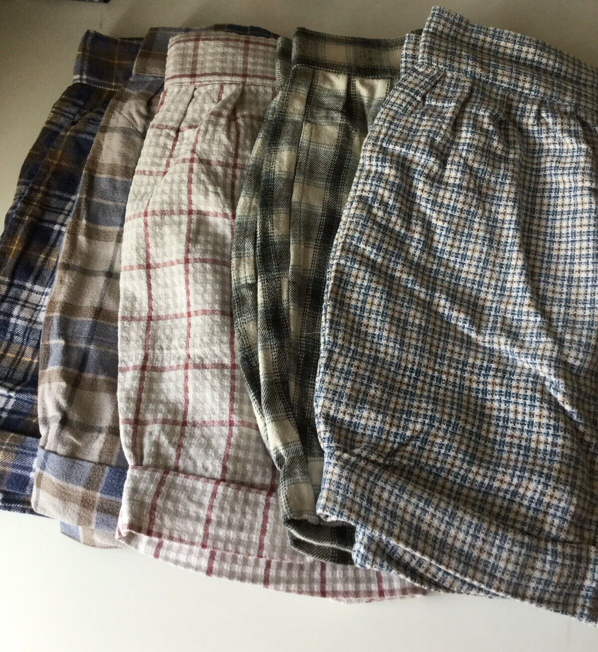 Retro Check Mini Skirt Made From Vintage Shirt Size 6-8 26” Waist Upcycled Festival wear