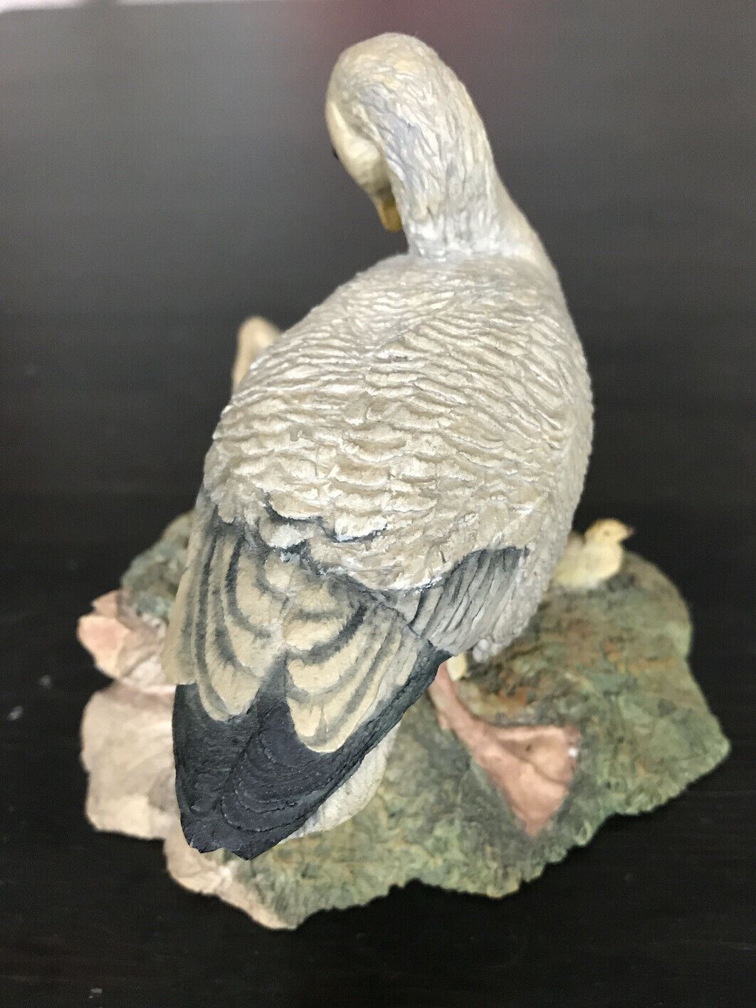 Aynsley Pottery Goose And Goslings Hand Painted Ornament Figurine.