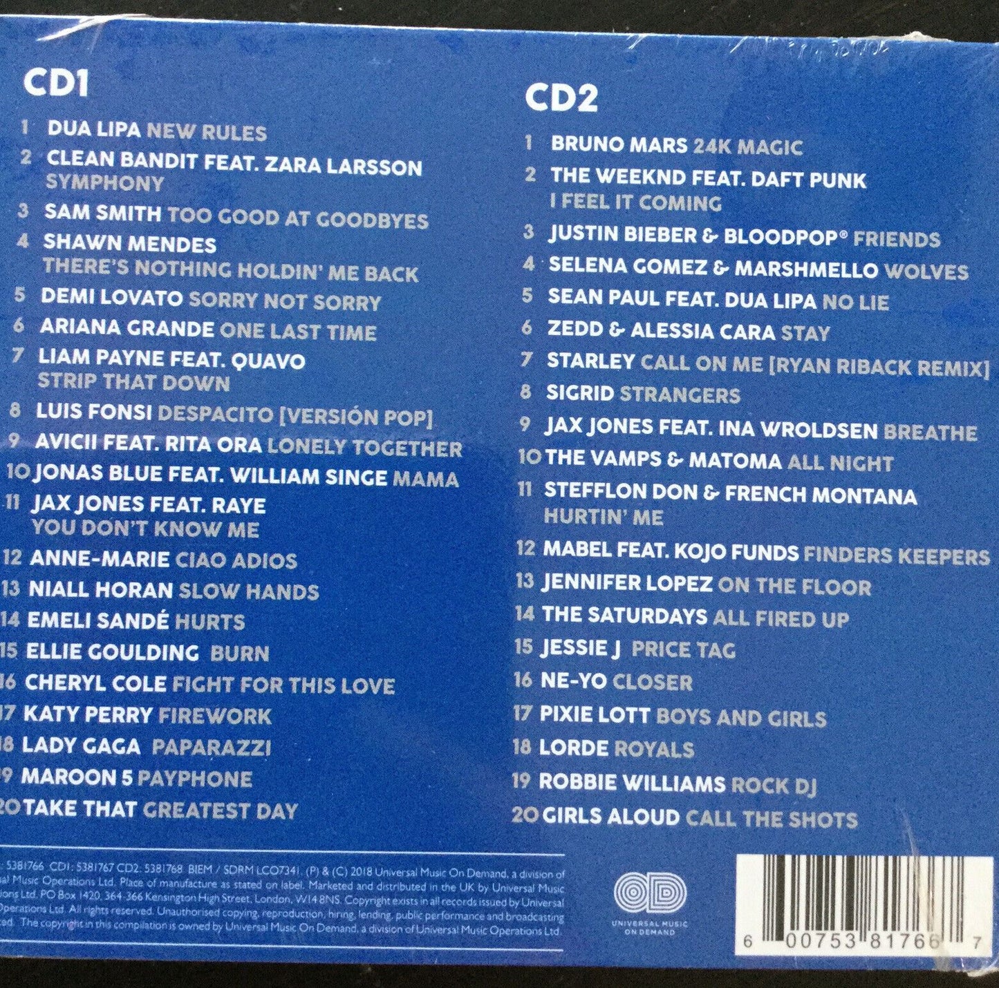 Sing Your Heart Out 2018 / Various Artists - 40 Hits on 2 CDs. Free Postage.