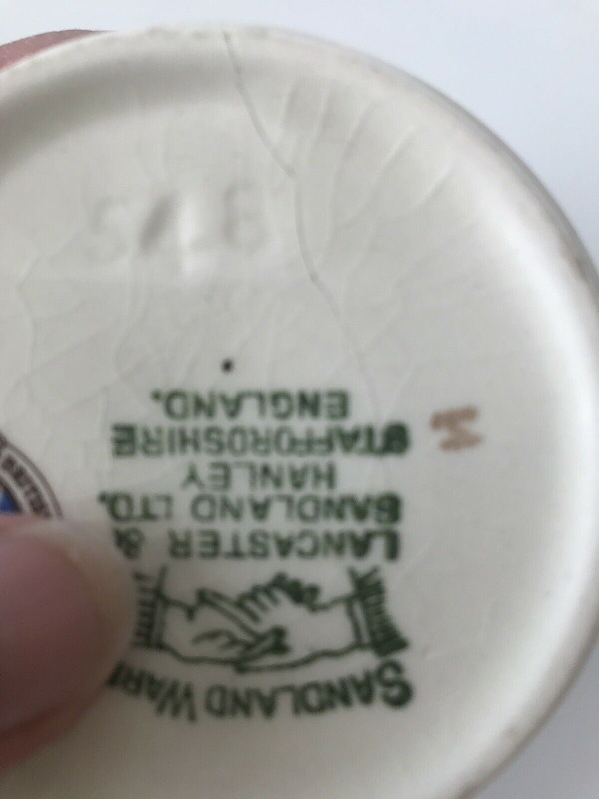Queen Elizabeth Coronation Trinket Dish Bowl. 1953. Sandland Ware. Cracked