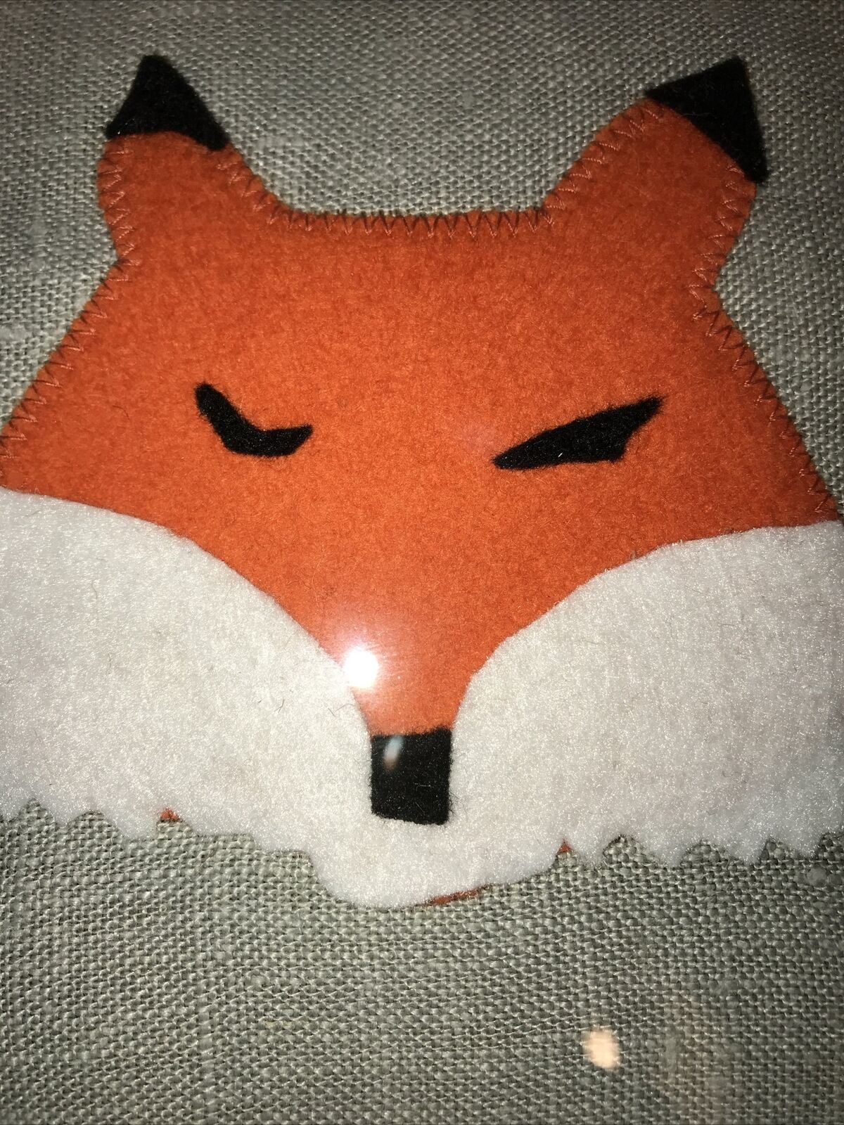 Set Of 4 Handmade Fabric Nursery Pictures - Woodland Creatures - Badger Fox Owl Rabbit