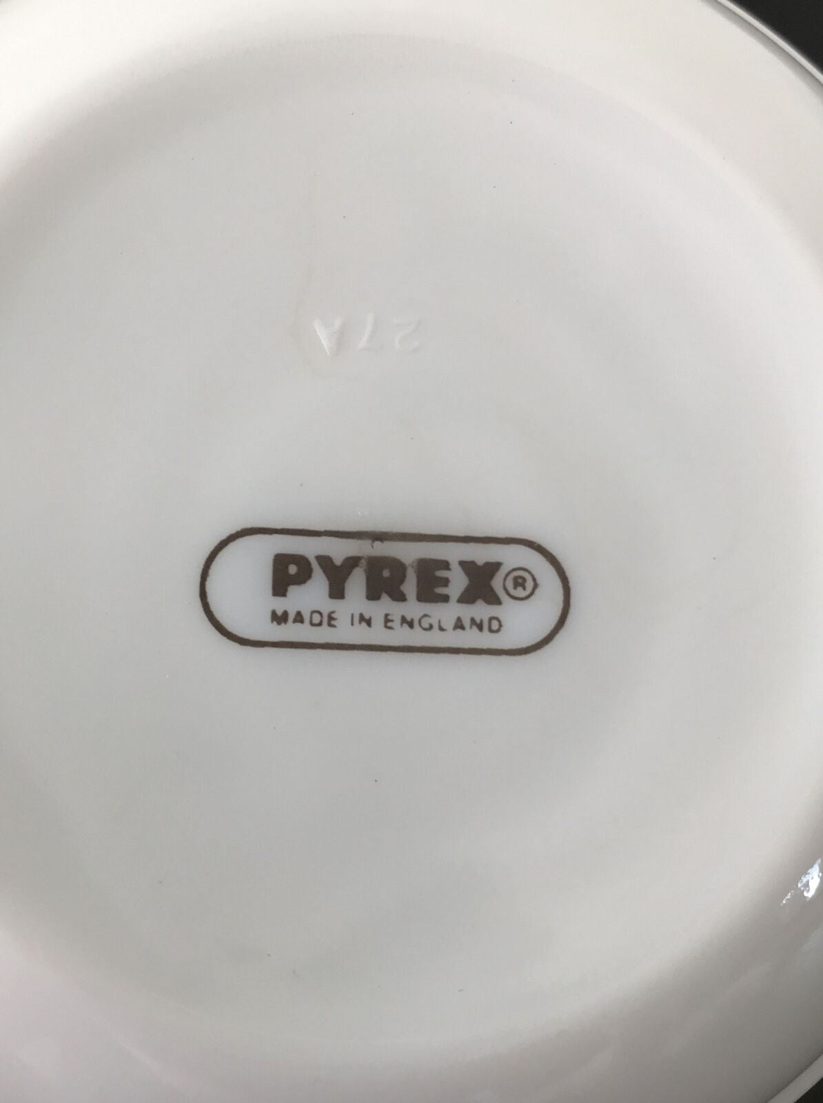Pyrex 'Old Town' Soup Bowl / Small Casserole Dish - 4.5 Inch Diameter - Teal Green Blue - 1970s