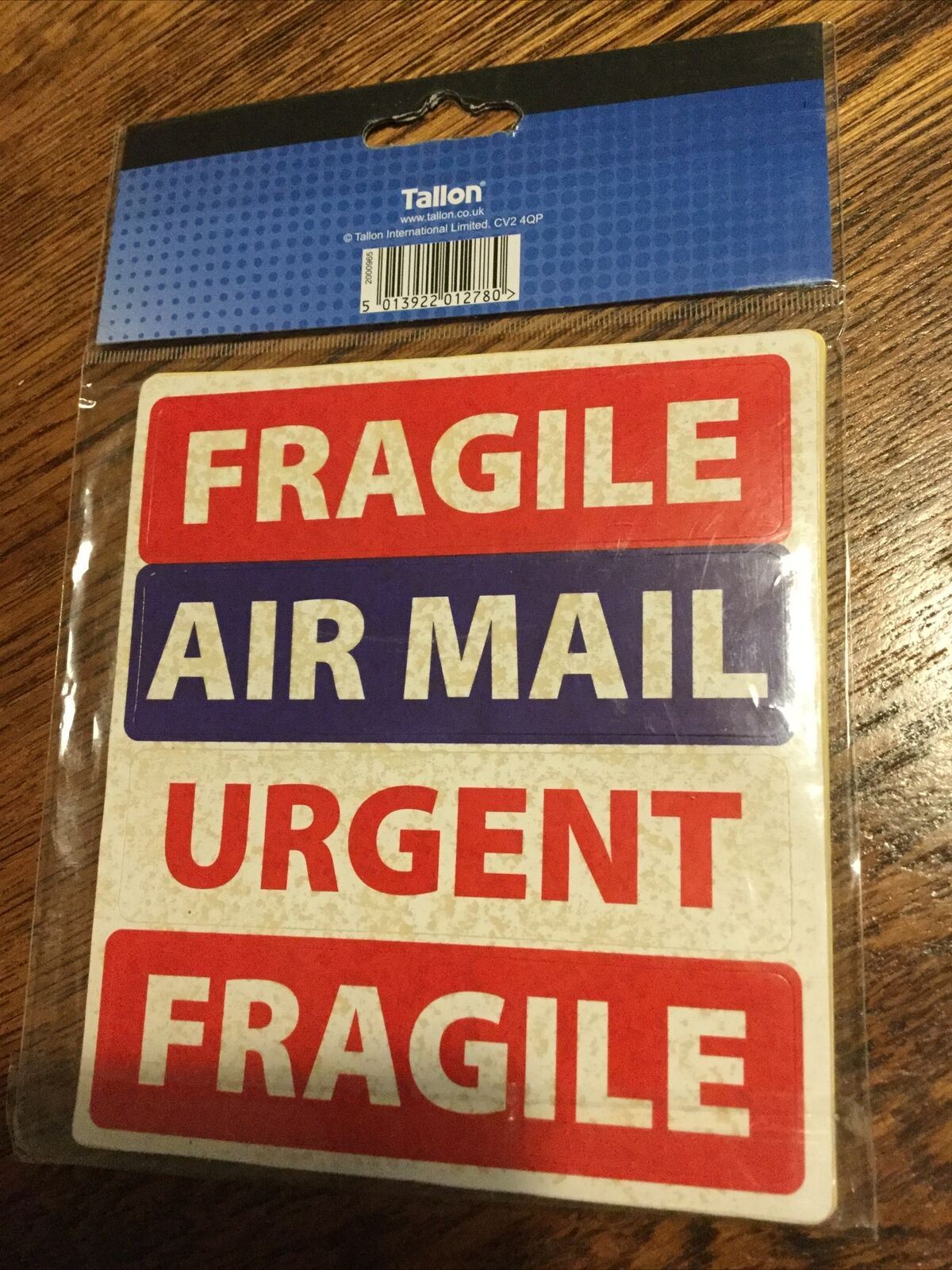 Pack Of Mailing Labels. Fragile. Air Mail. Urgent. 80 Labels. Self Adhesive.