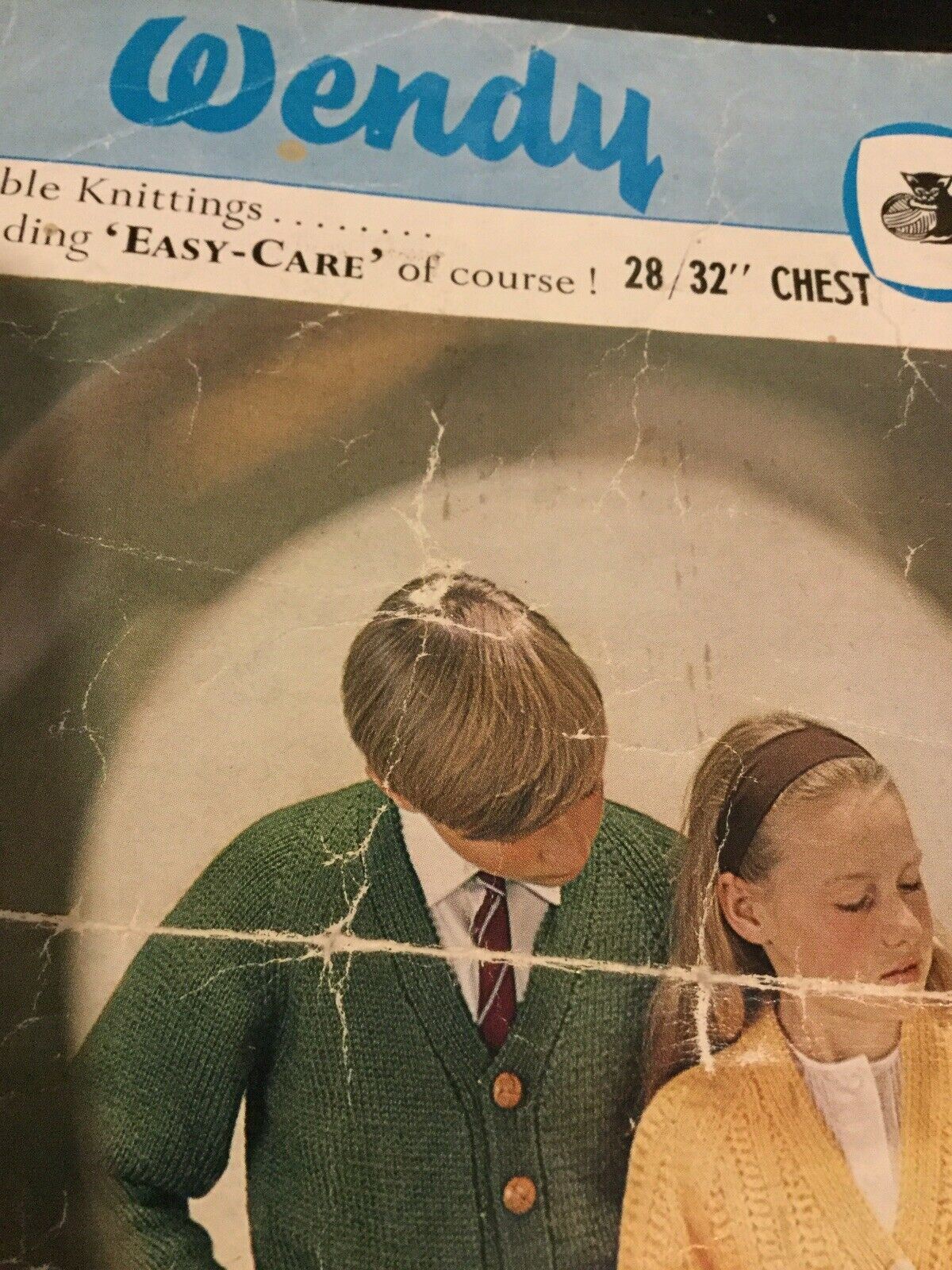 Vintage Knitting Pattern 1960s. Boys And Girls Cardigans. 28”-32” Chest. Wendy.