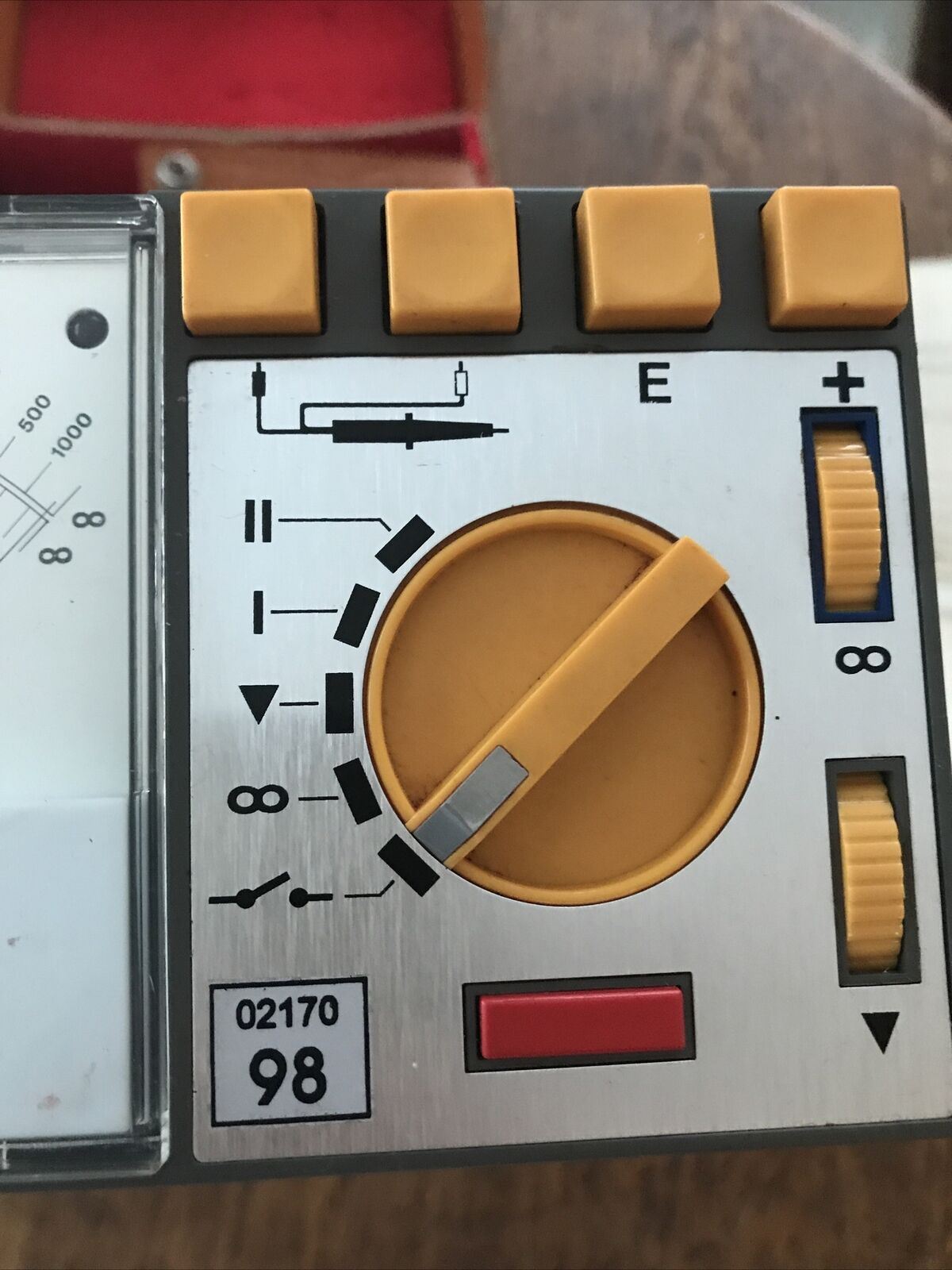 Vintage Electronic Insulation Tester EMI-500 With Case & Original Instructions 70s 80s Obrme Metrol