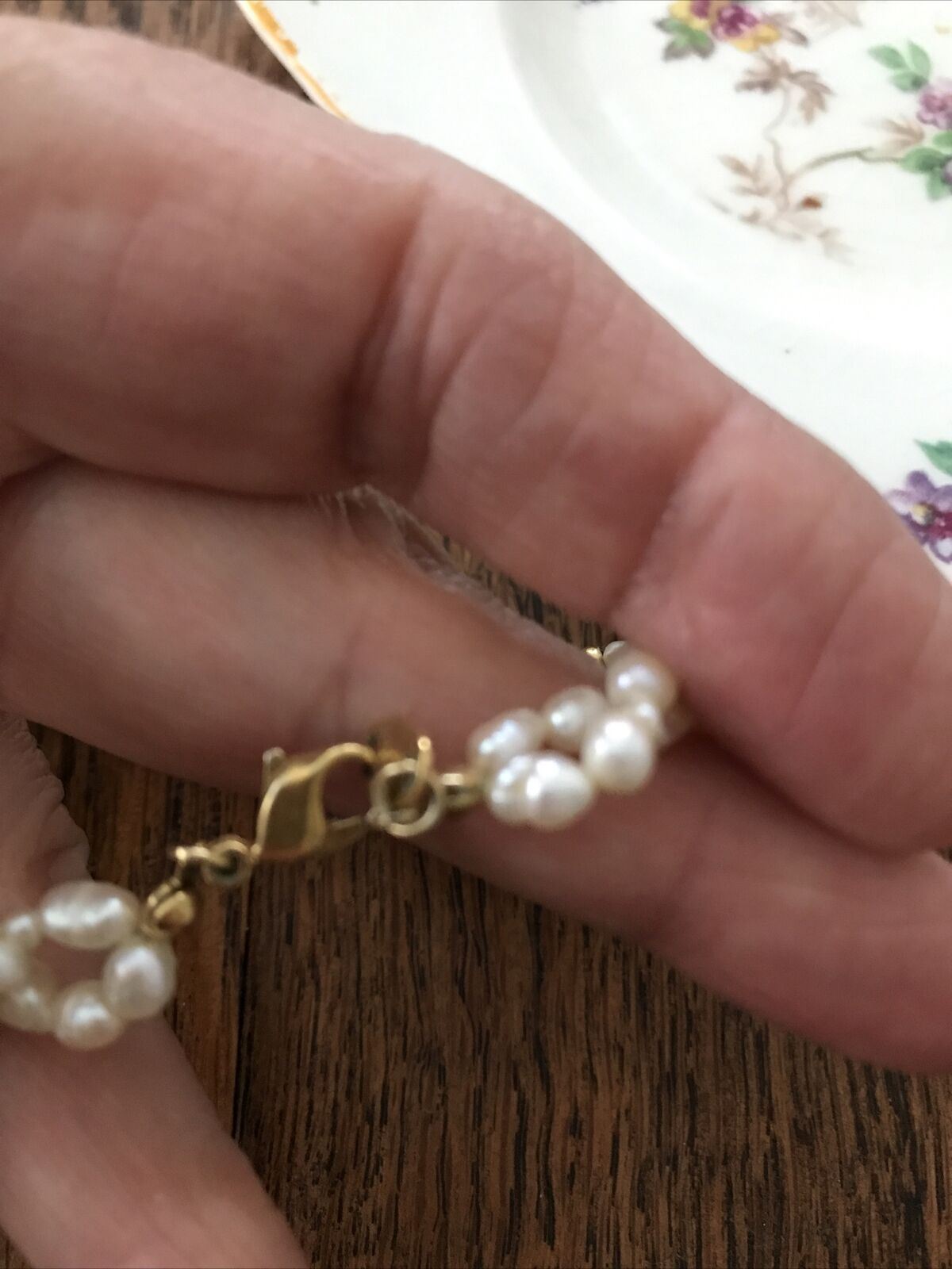 Vintage Freshwater Pearl Twisted Strand Necklace With Gold Tone Beads - Avon - Valentines / Mothers Day Gift