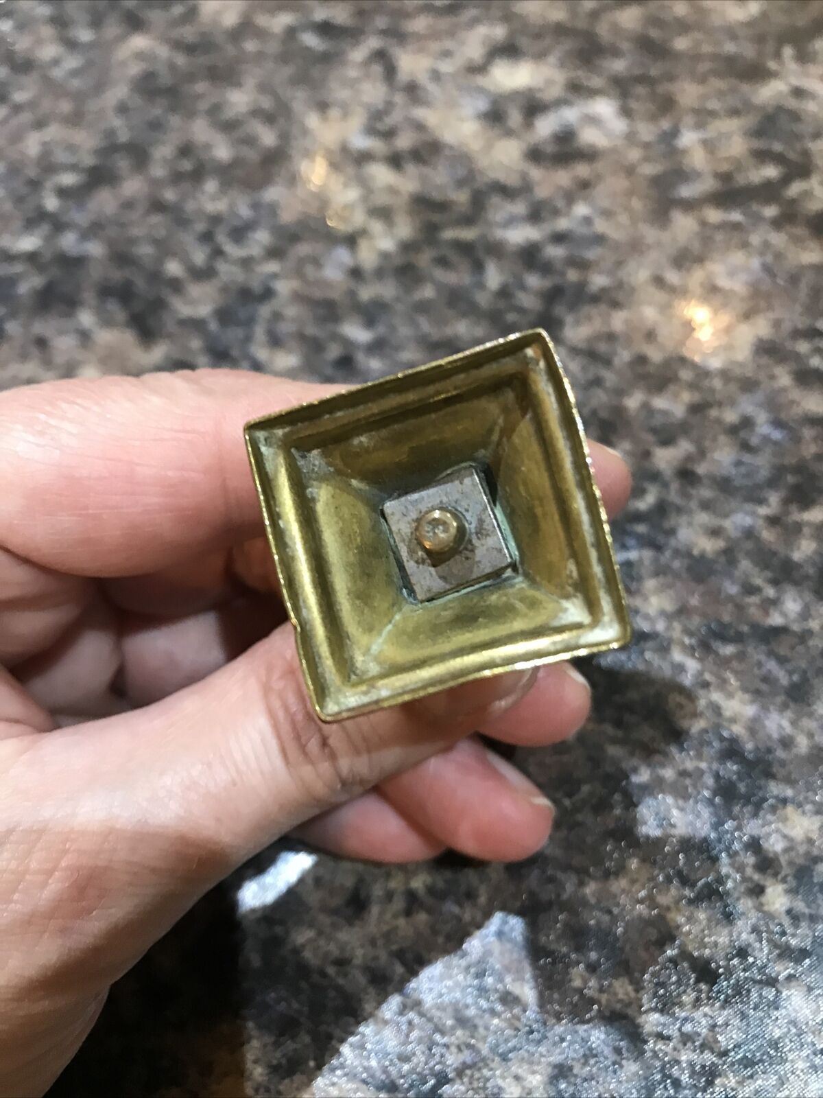 Miniature Brass Candlestick. Vintage. 6cm High. Classic Style.