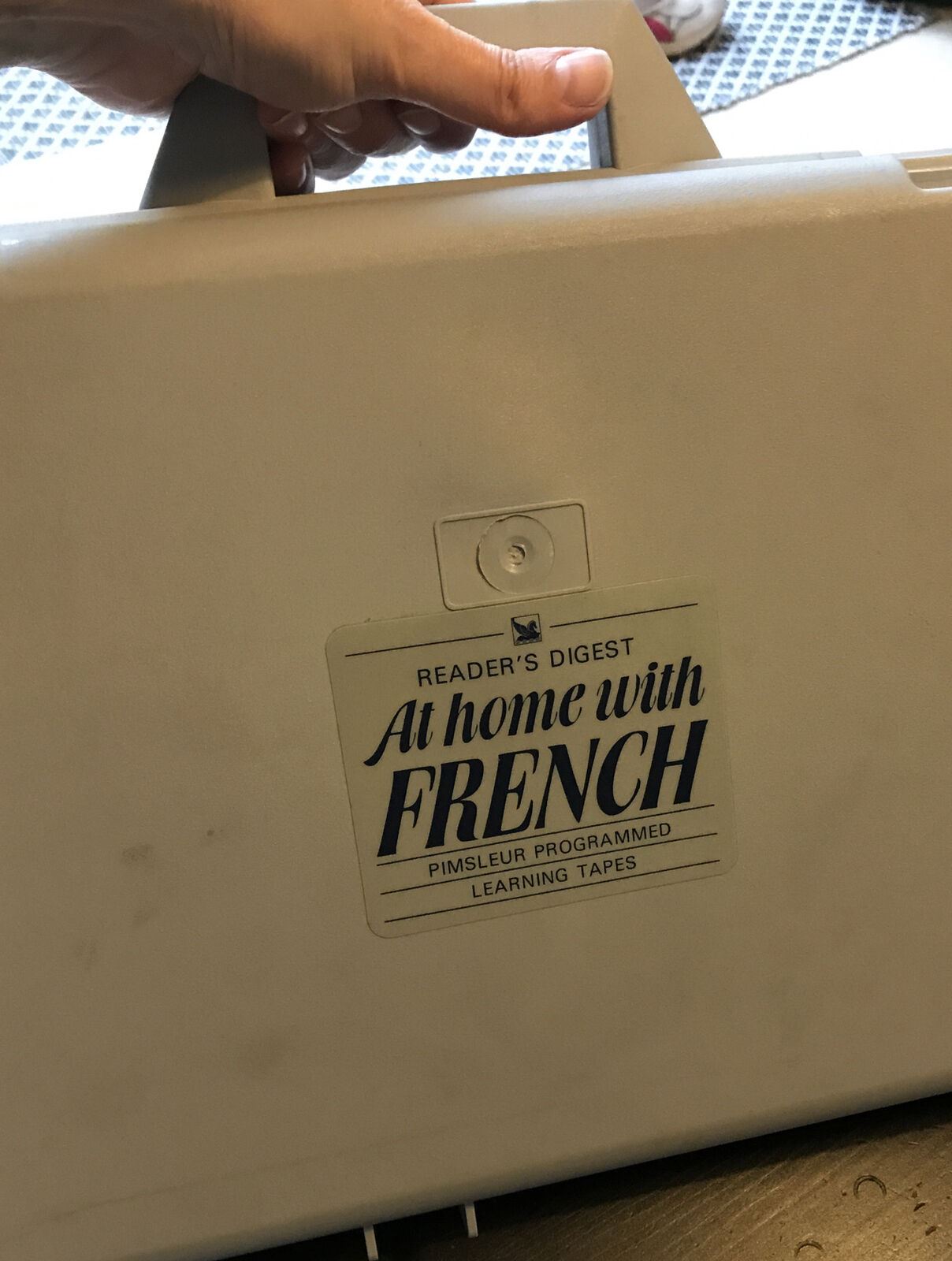 Vintage French Language Course On Cassette Tapes - In Carry Case - Readers Digest 1980s