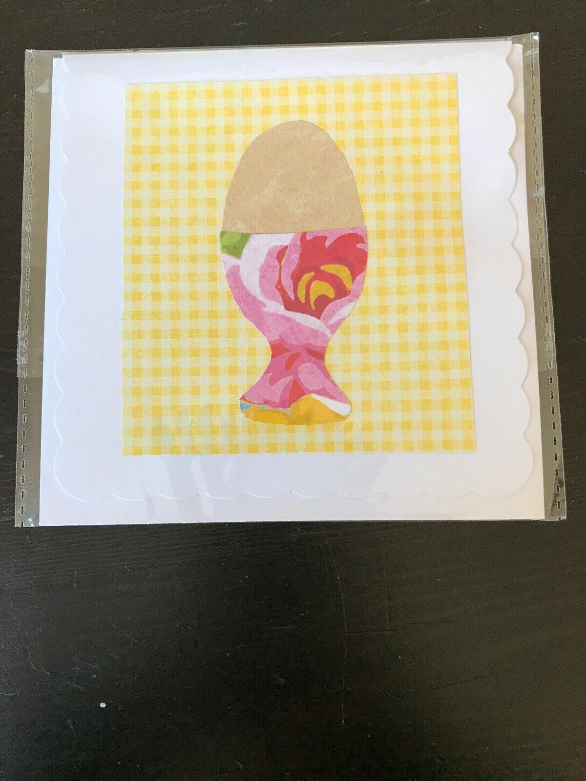 4 X Easter Cards Handmade In UK Made With Patterned Paper Blank Inside Set Of 4
