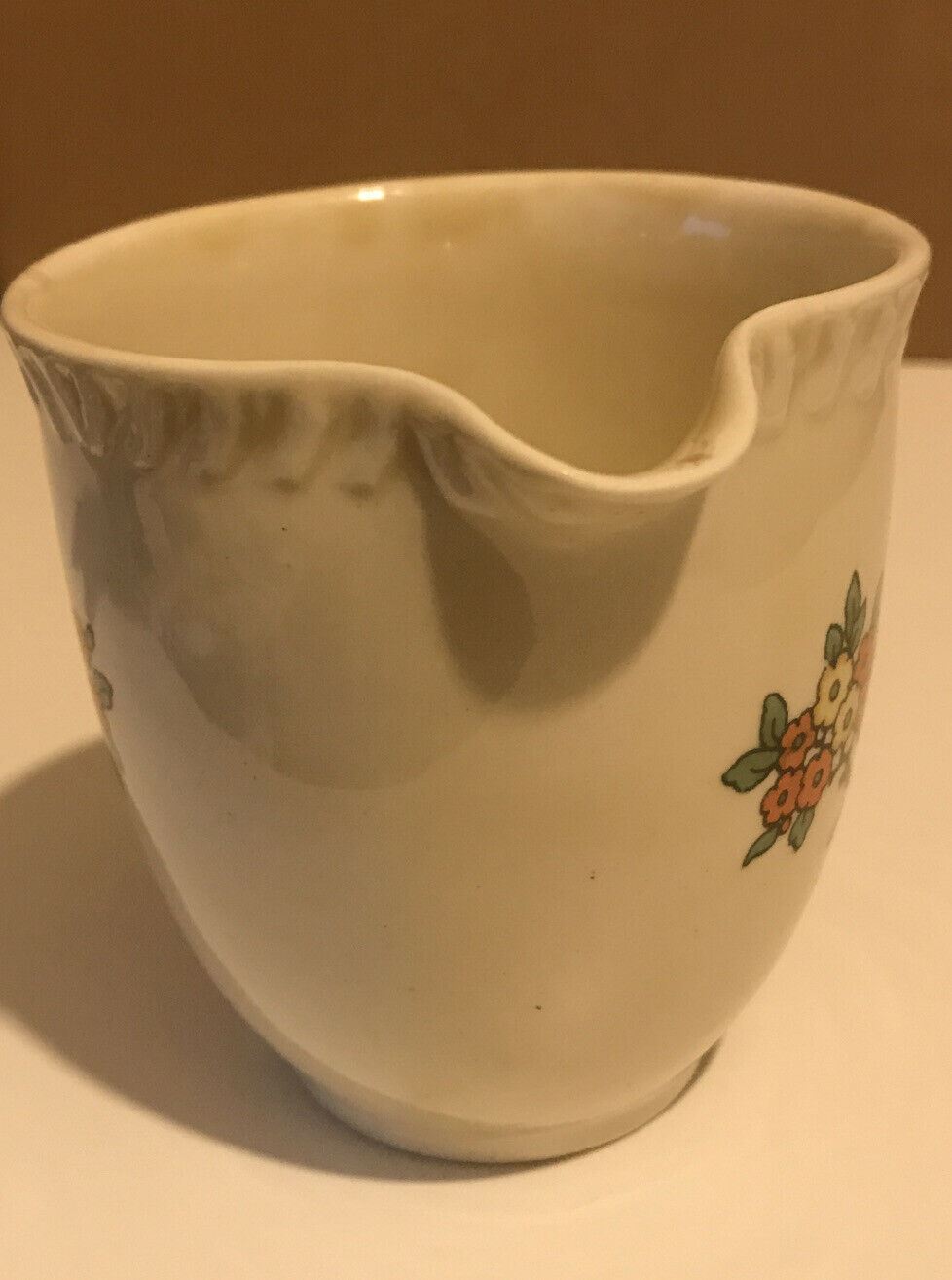 Vintage Art Deco Small Jug Creamer Milk Floral Cheerful Royal Stafford 1930s