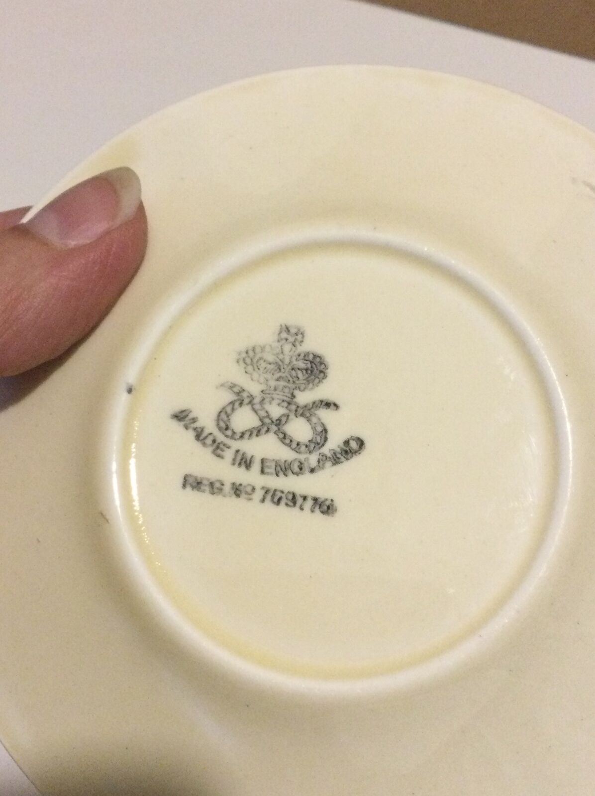 Vintage Art Deco Small Saucer. Good Soap Dish. Floral Cheerful Staffordshire Pottery 1930s