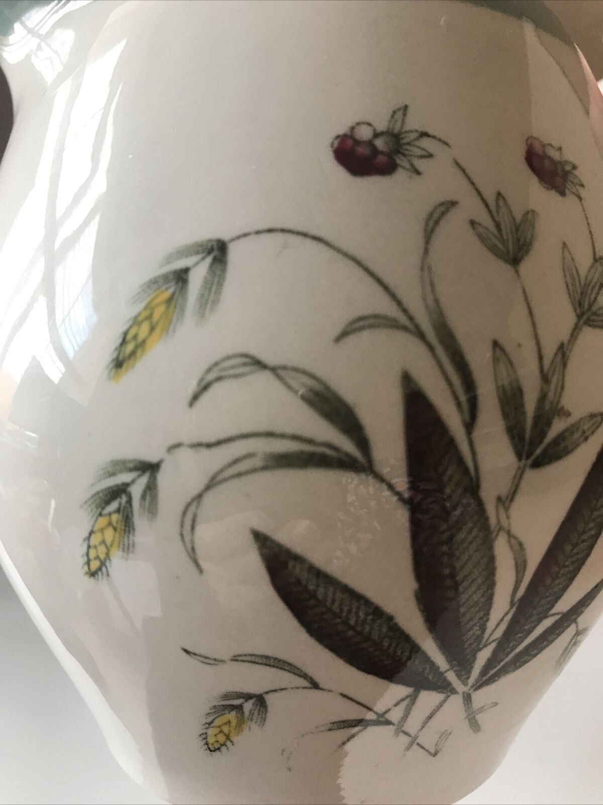 Mid Century 1950s Jug. Crown Goldendale Hedgerow Design. English Countryside.