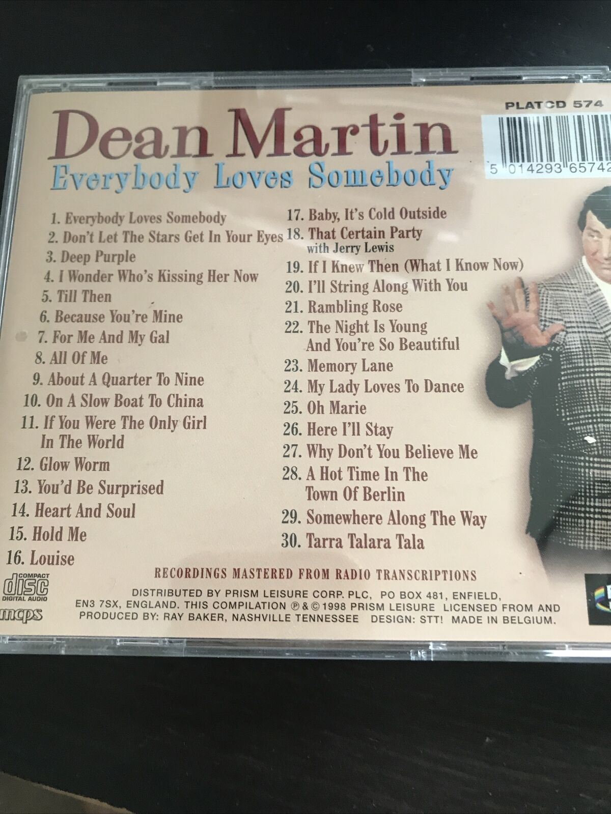 Dean Martin - Everybody Loves Somebody 3 CD Set. Everybody Loves Somebody Etc