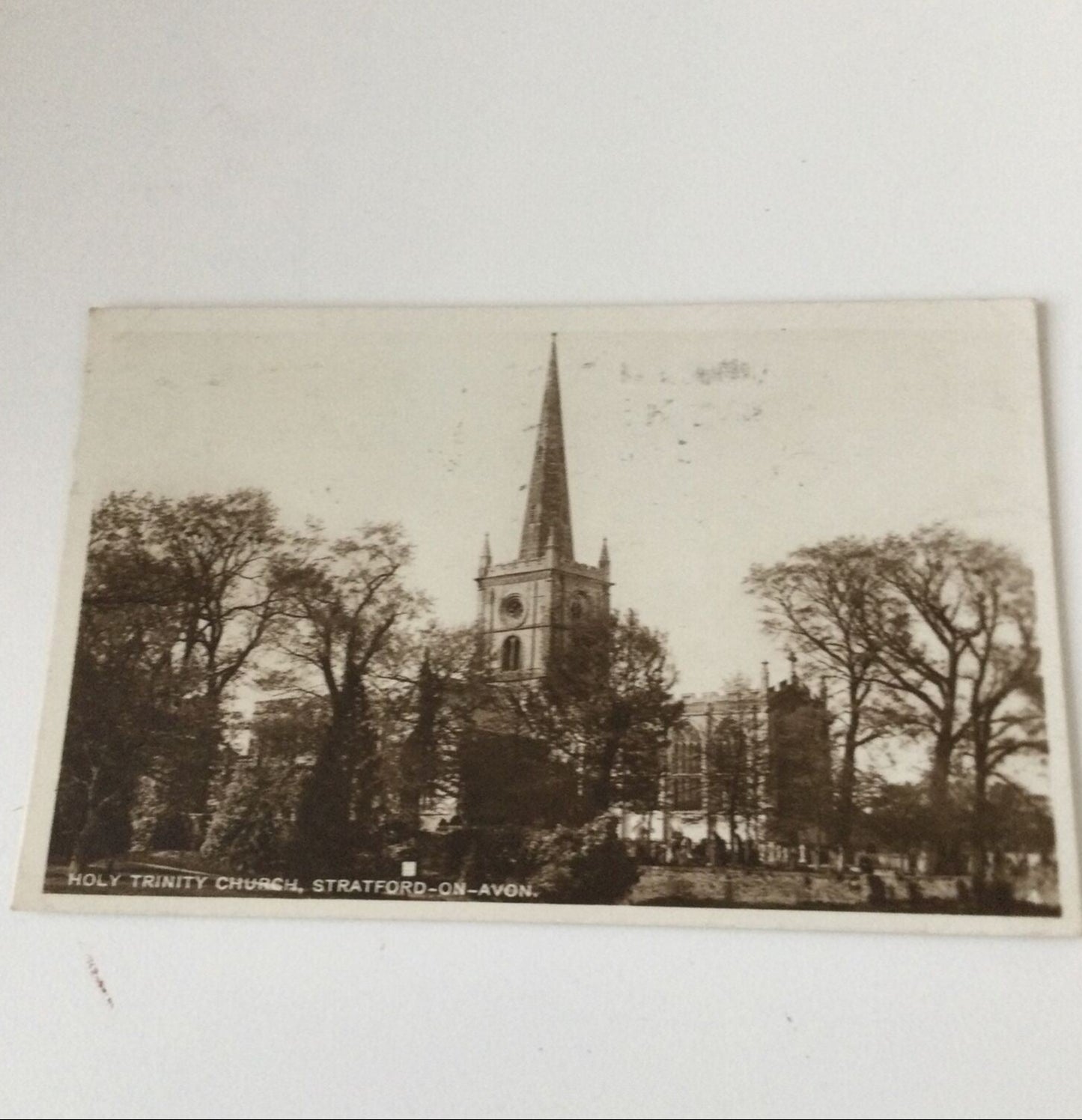 Vintage Postcard - ENGLAND - Holy Trinity Church, Stratford Upon Avon - 1930s - George V Stamp