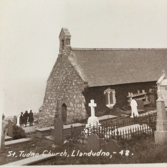 Vintage 1948 Postcard - WALES - St Tudno Church, Llandudno - Photograph