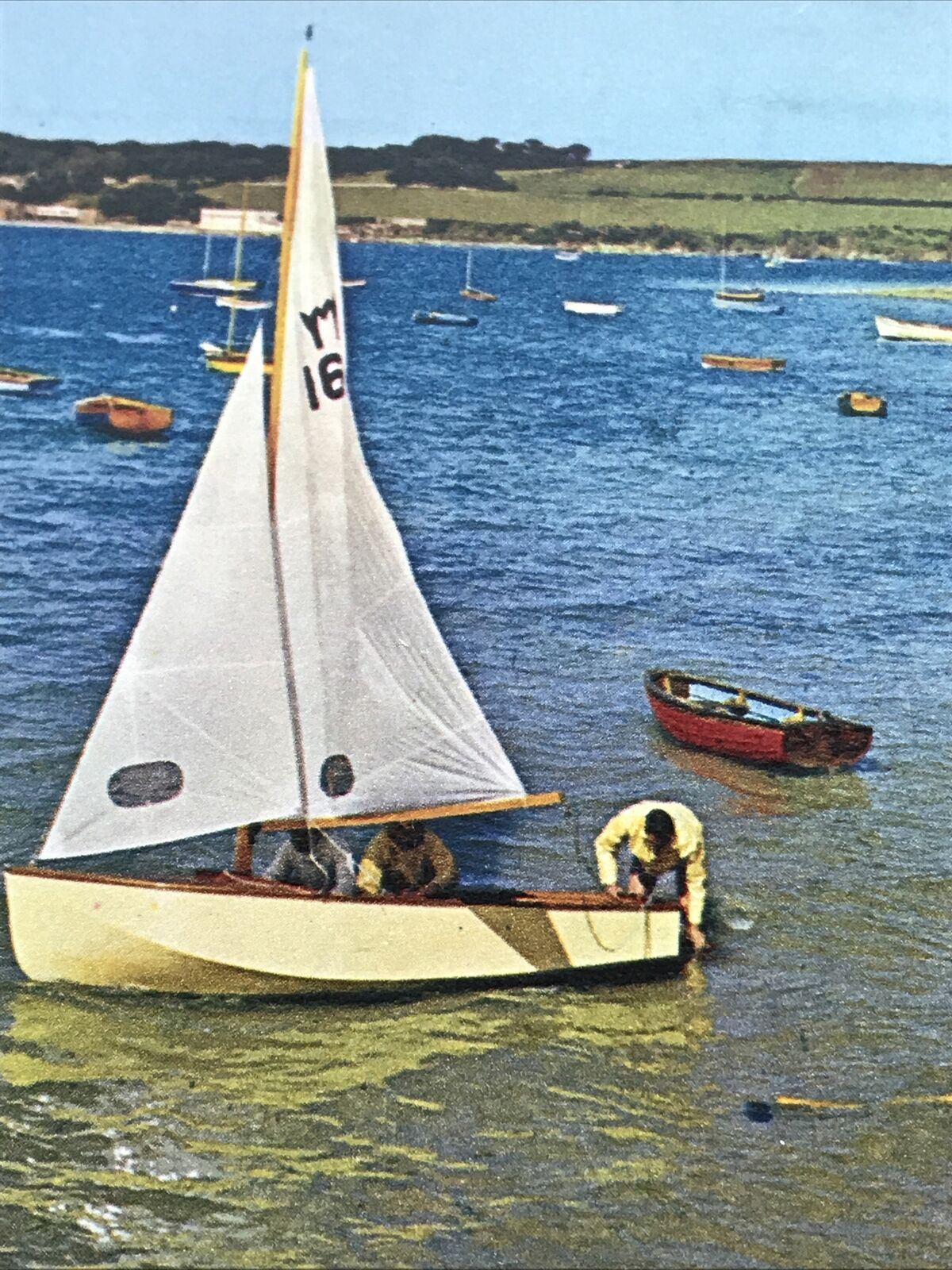 Vintage Postcard Padstow River Camel Estuary From Rock J Arthur Dixon 2376 Beach