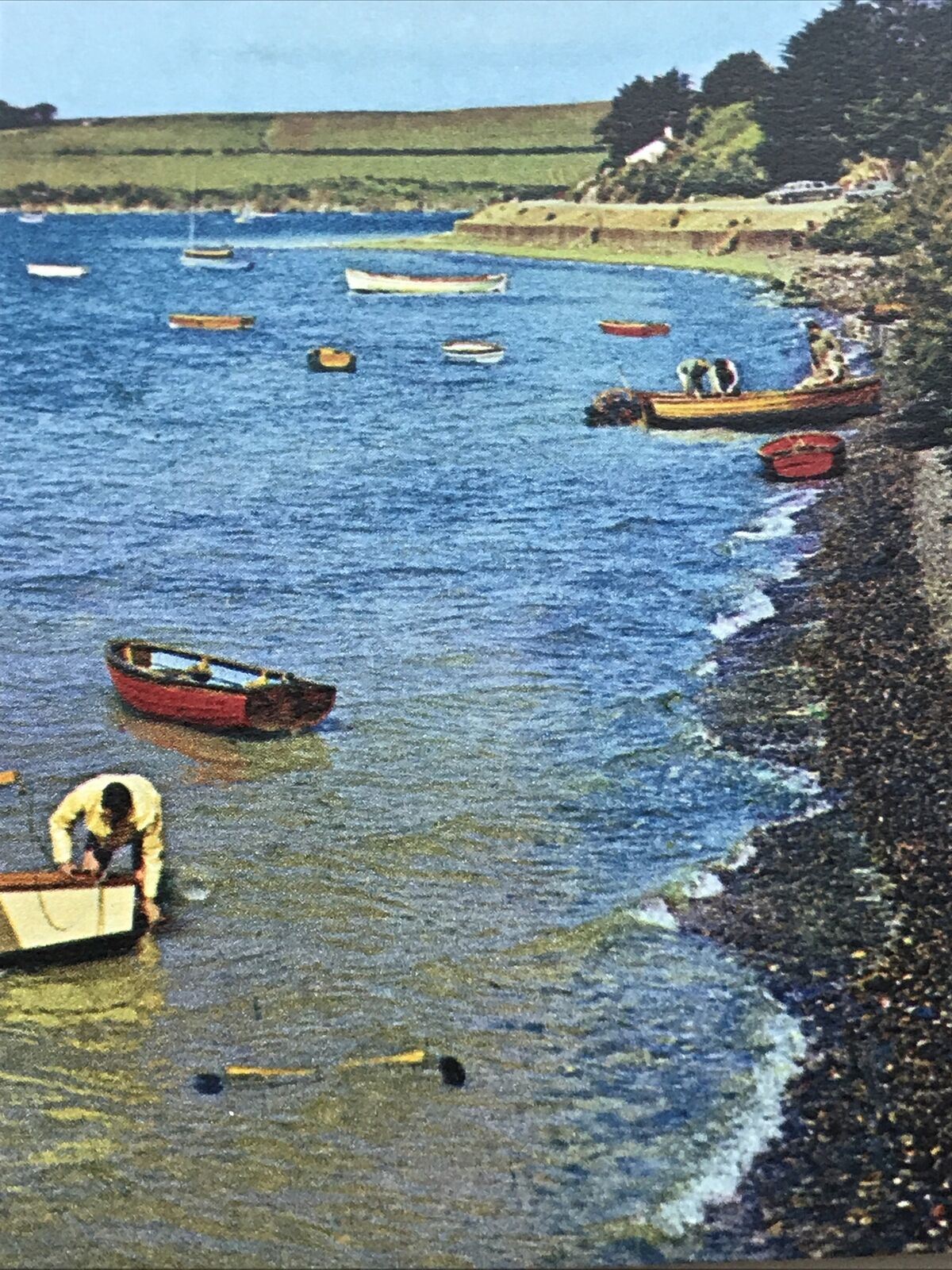 Vintage Postcard Padstow River Camel Estuary From Rock J Arthur Dixon 2376 Beach