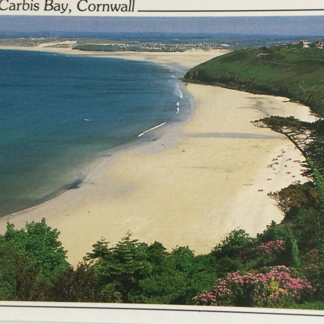 Postcard - Carbis Bay St Ives Cornwall - Beach Sea Cliffs View - Murray King - Unposted