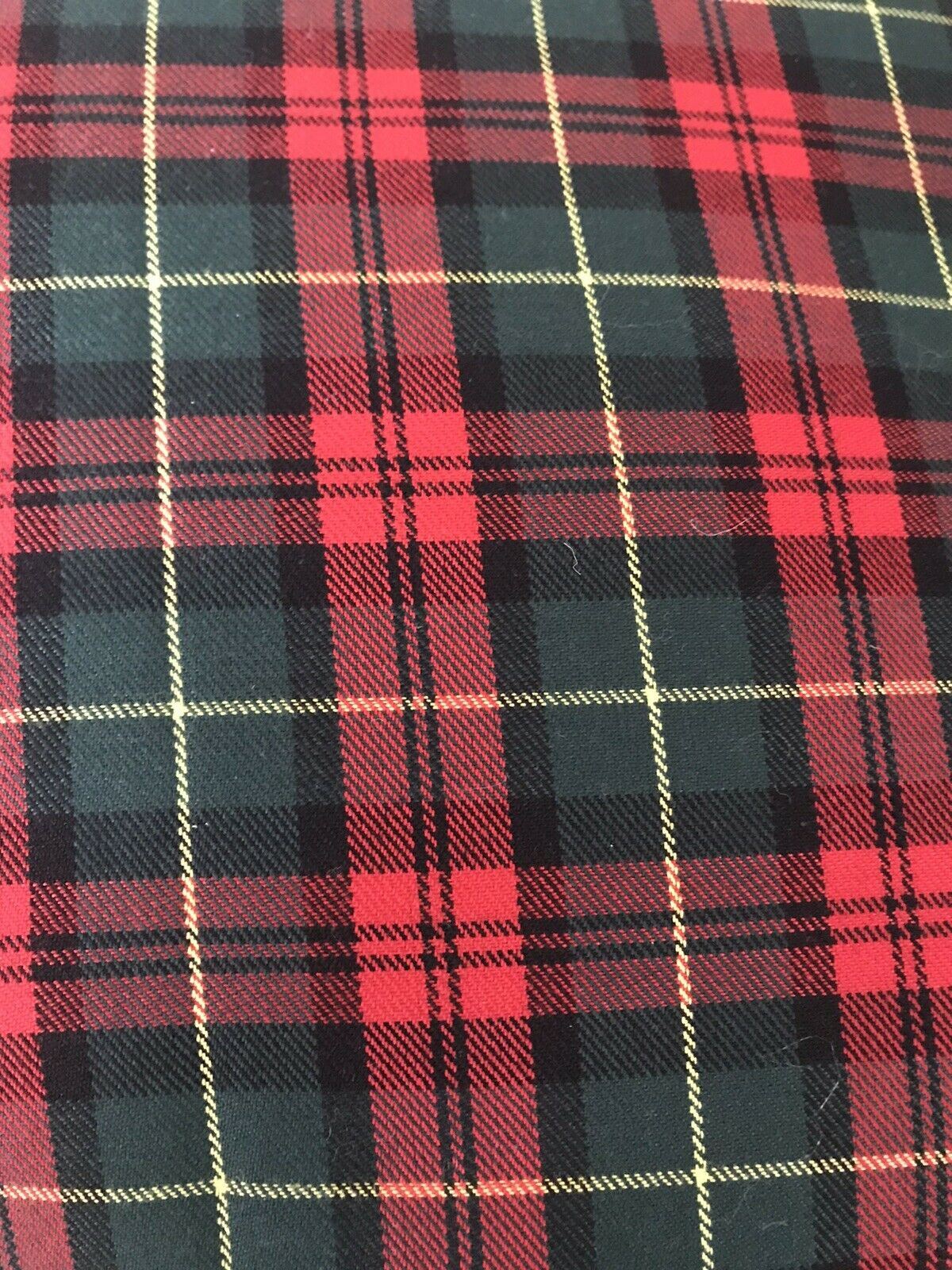 3 x Festive Tartan Christmas Cushions Pom Poms Mistletoe Poinsettia Handmade