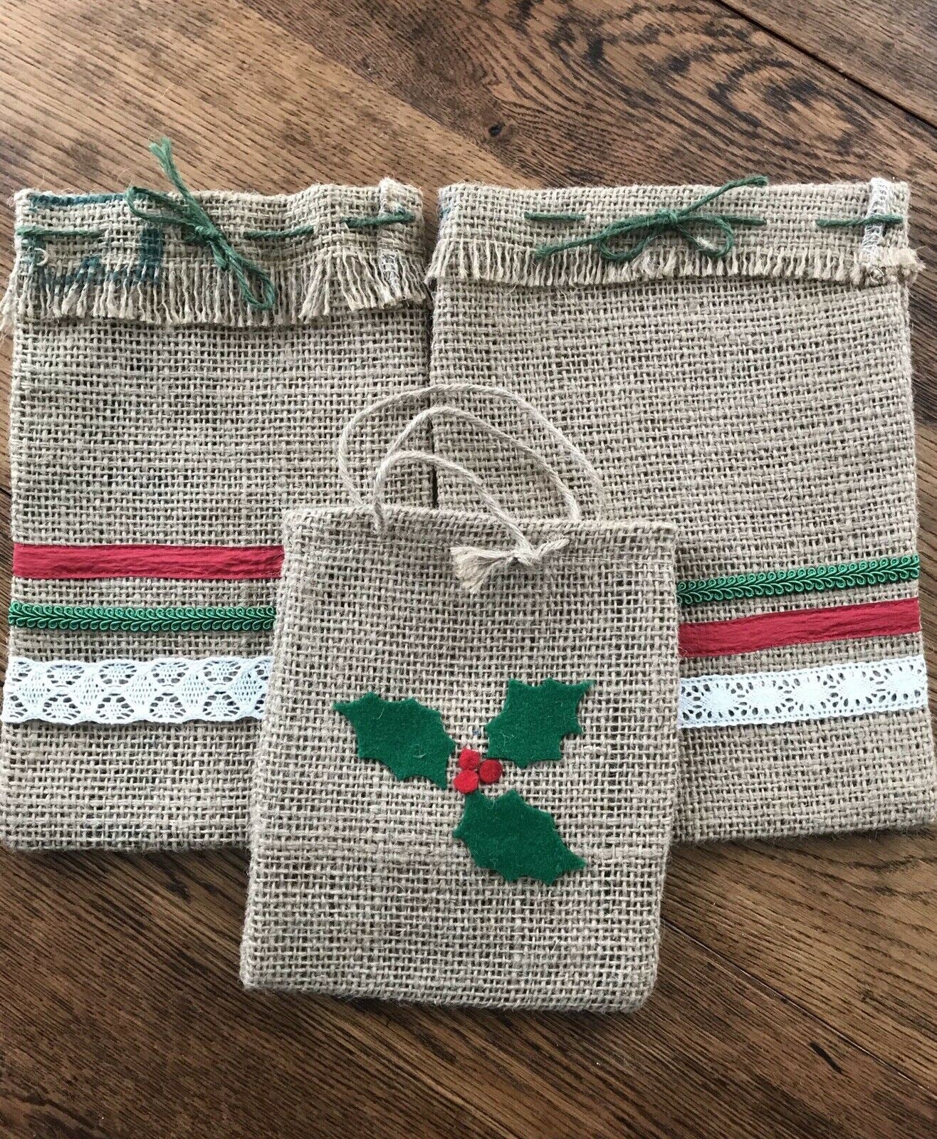 Hessian gift clearance bags