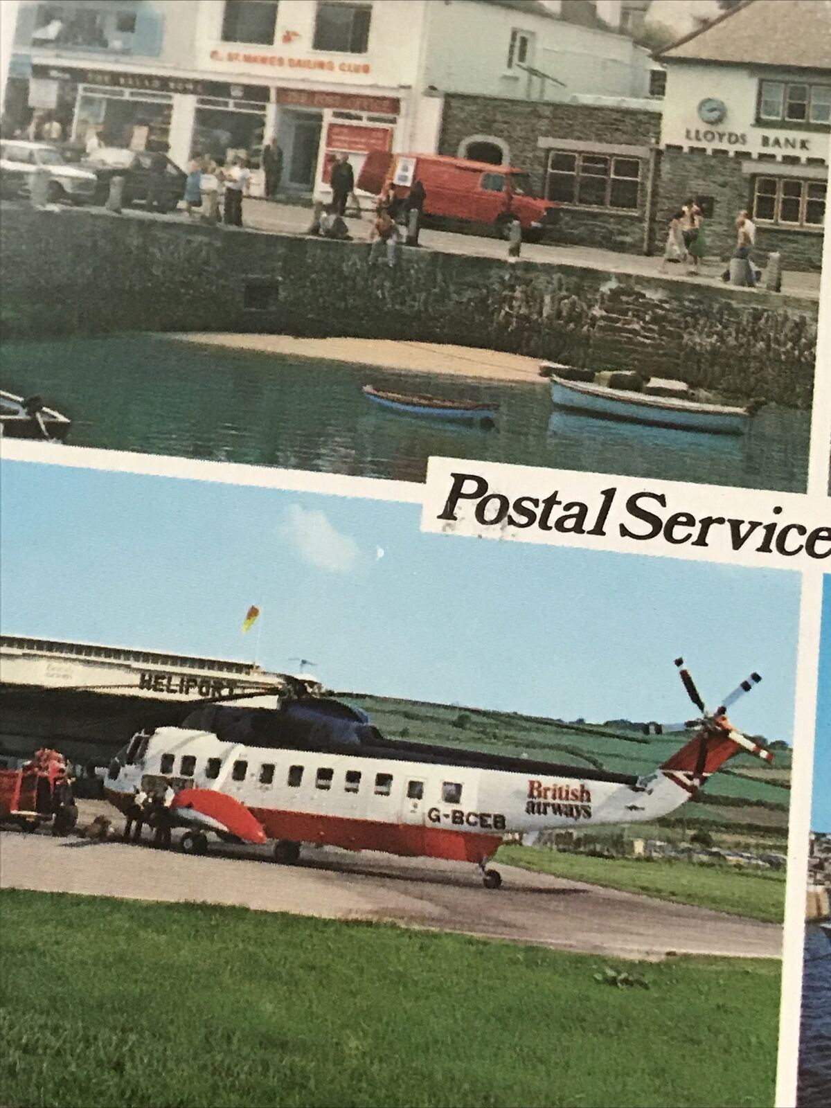 Vintage Postcard - Postal Services In Cornwall - St Mawes Post Office - Bus - Little Petherick