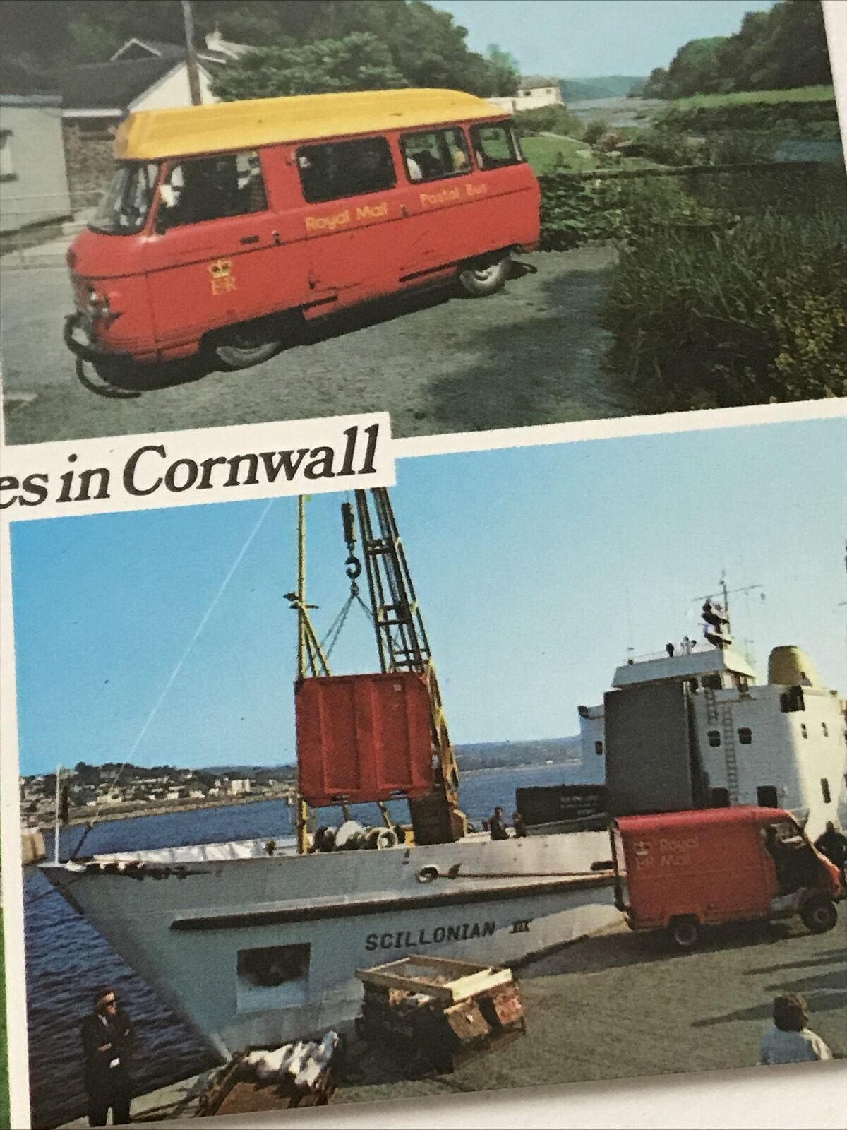 Vintage Postcard - Postal Services In Cornwall - St Mawes Post Office - Bus - Little Petherick