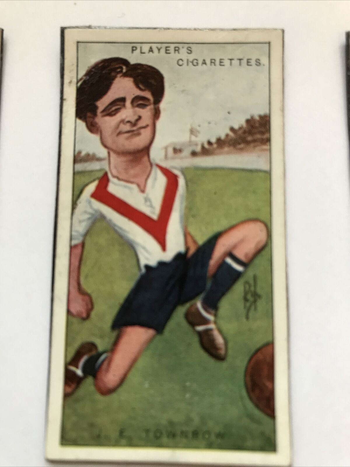 Set of 3 Rugby Fridge Magnets Made From Vintage Players Cigarette Cards BROWNE, WAKEFIELD, BROWNE