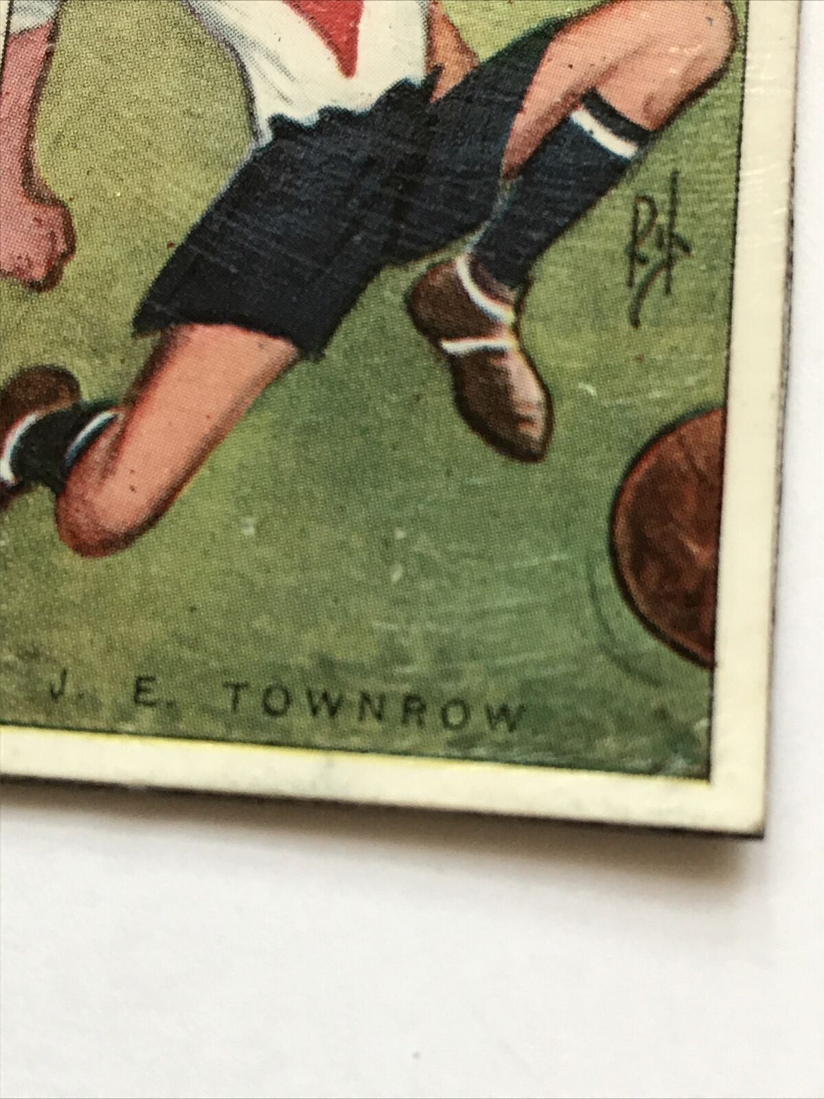 Set of 3 Rugby Fridge Magnets Made From Vintage Players Cigarette Cards BROWNE, WAKEFIELD, BROWNE
