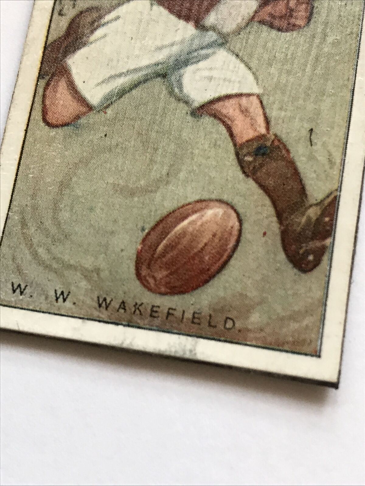 Set of 3 Rugby Fridge Magnets Made From Vintage Players Cigarette Cards BROWNE, WAKEFIELD, BROWNE