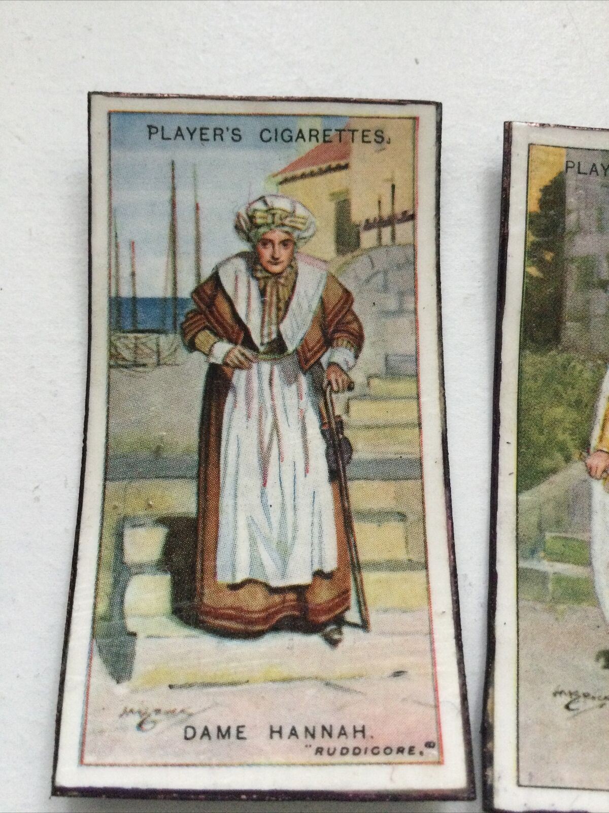 2 x Gilbert & Sullivan Opera fridge Magnets Made From Vintage Cigarette Cards