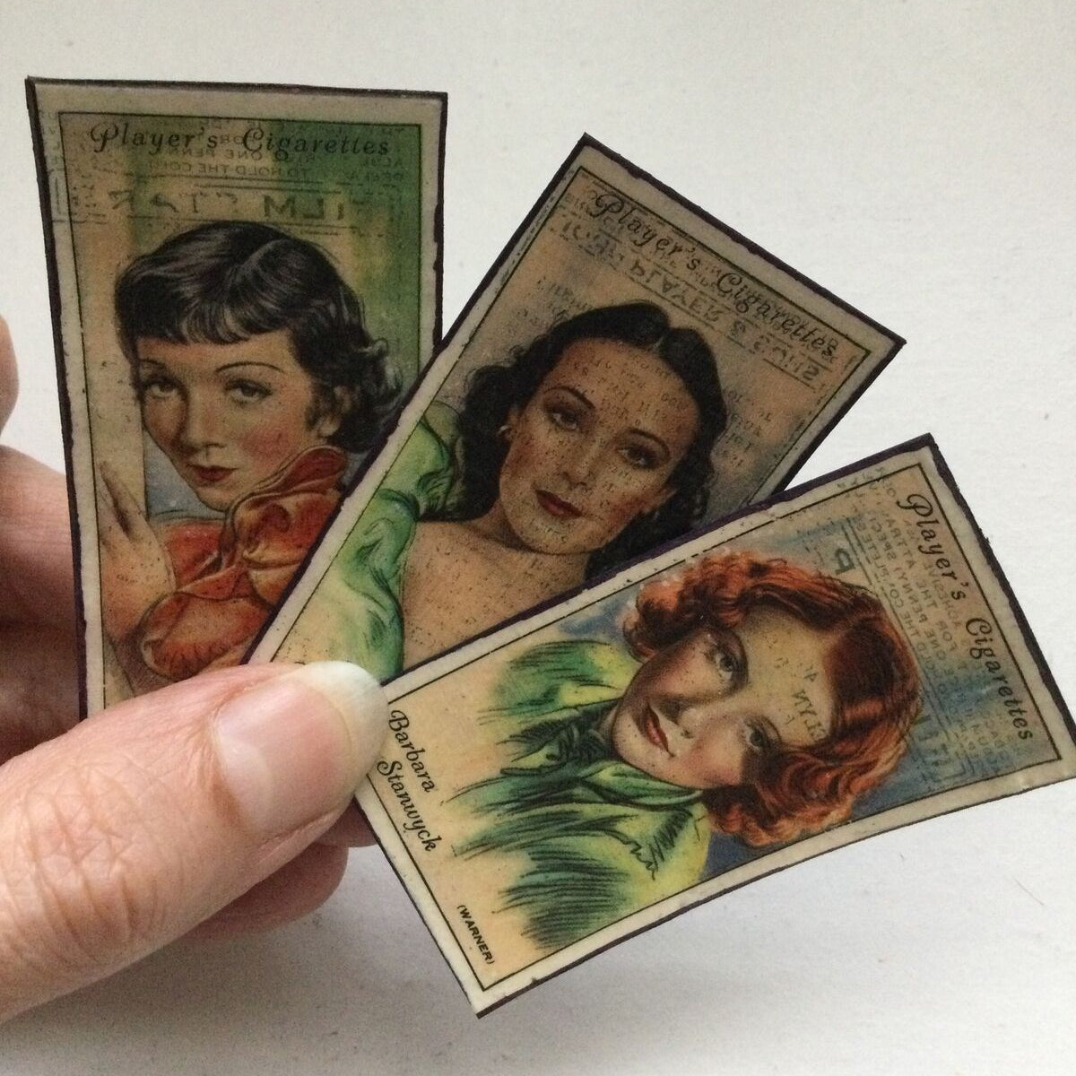 1930s Film Star Fridge Magnets Barbara Stanwick Dolores Del Rio ClaudetteColbert