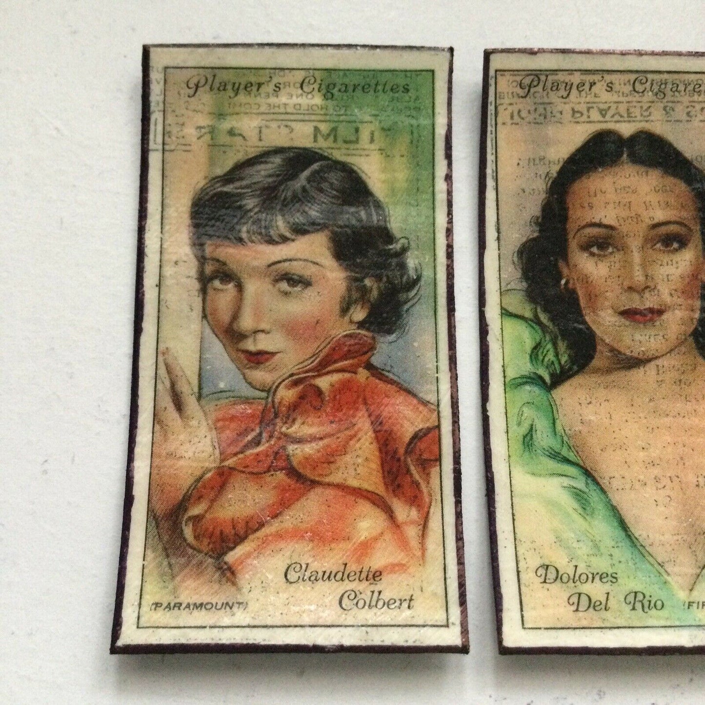 1930s Film Star Fridge Magnets Barbara Stanwick Dolores Del Rio ClaudetteColbert