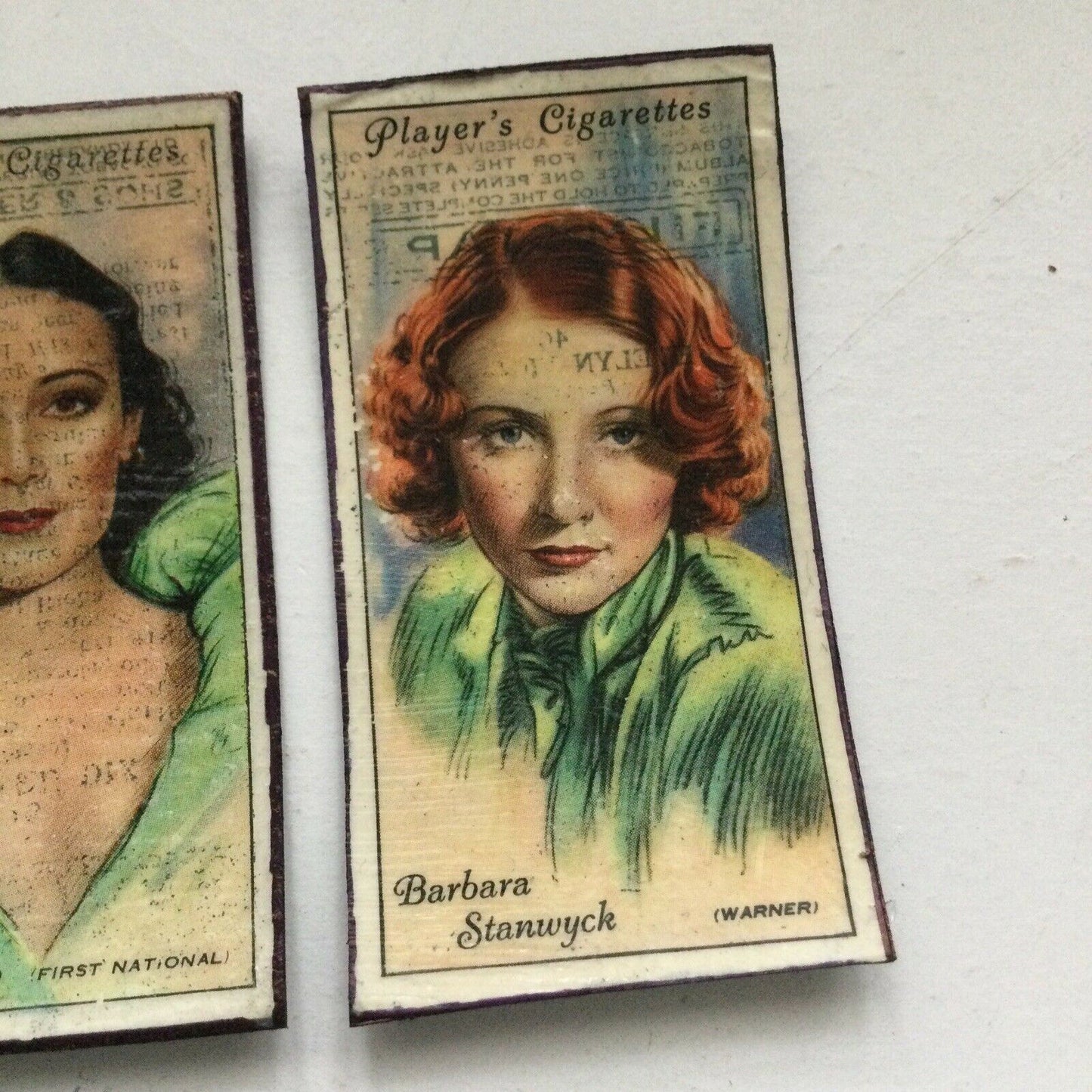 1930s Film Star Fridge Magnets Barbara Stanwick Dolores Del Rio ClaudetteColbert