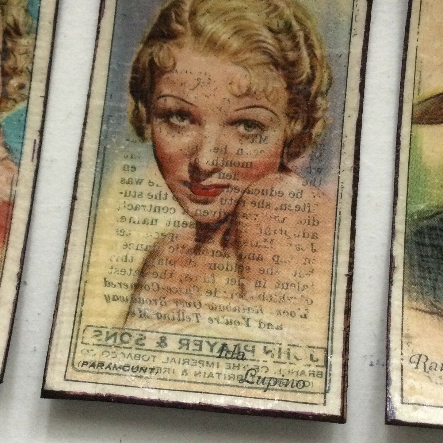 1930s Film Star Fridge Magnets Randolph Scott Joan Marsh Ida Lupino
