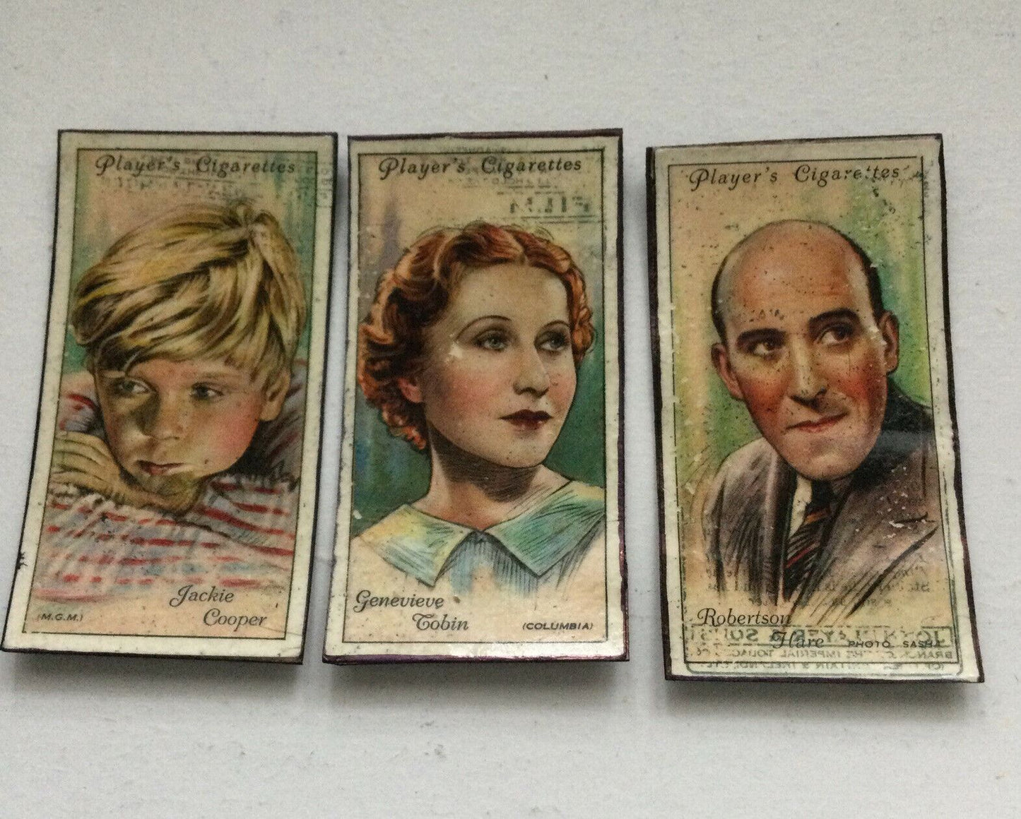 1930s Film Star Fridge Magnets Jackie Cooper Genevieve Tobin Robertson Hare
