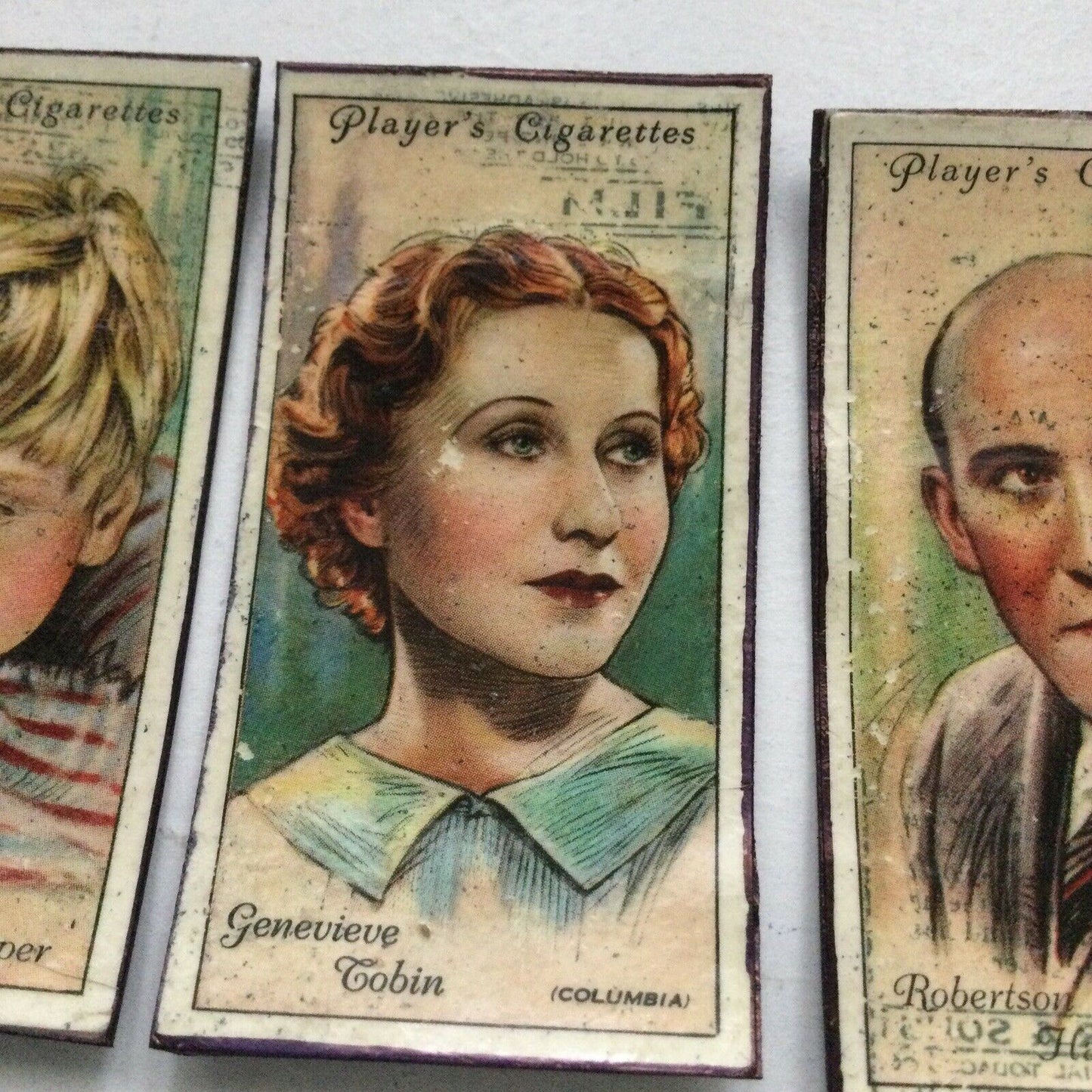 1930s Film Star Fridge Magnets Jackie Cooper Genevieve Tobin Robertson Hare