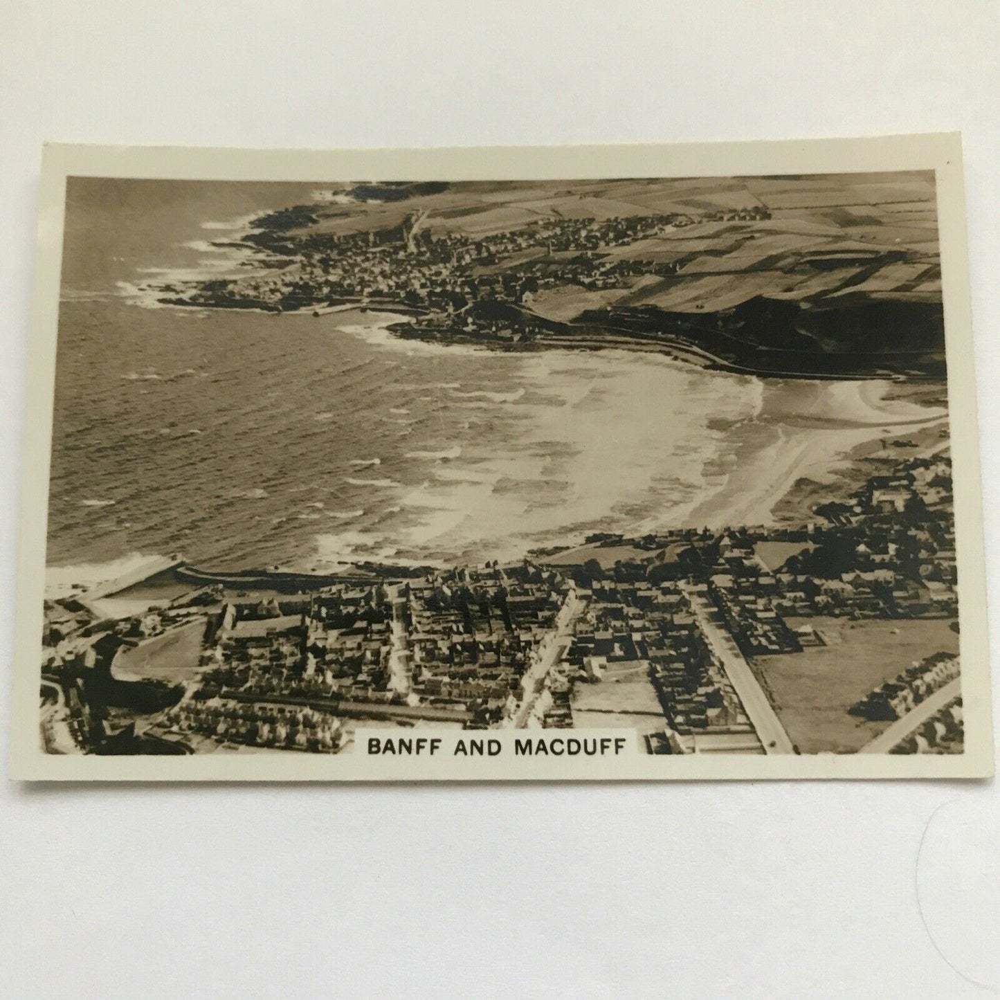 Senior Service Cigarette Card 'Britain From The Air' - 1939 - No. 2 - Banff & Macduff