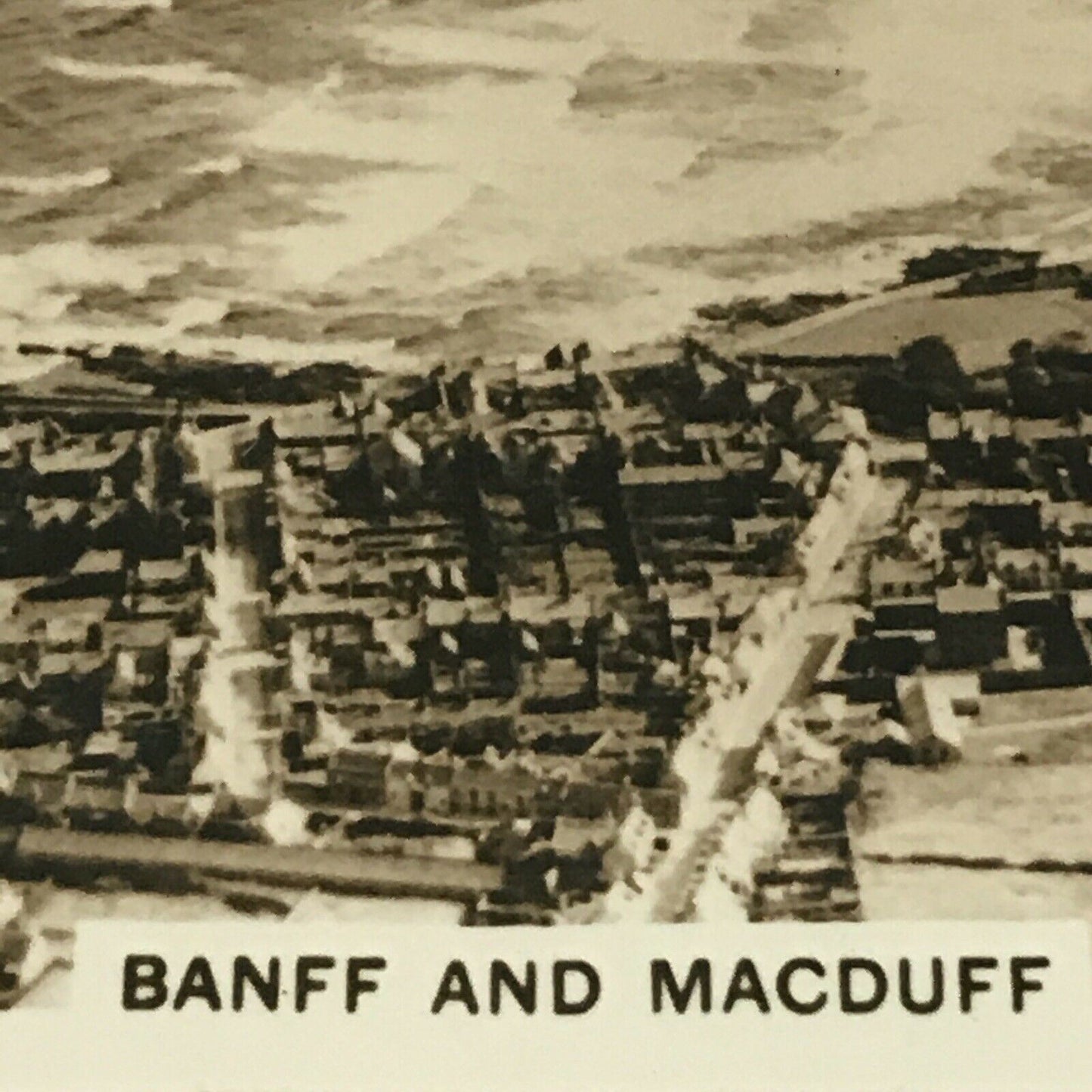 Senior Service Cigarette Card 'Britain From The Air' - 1939 - No. 2 - Banff & Macduff