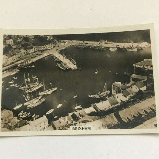 Senior Service Cigarette Car.d Britain From The Air 1939 Brixham no6. Old Brixham photo.