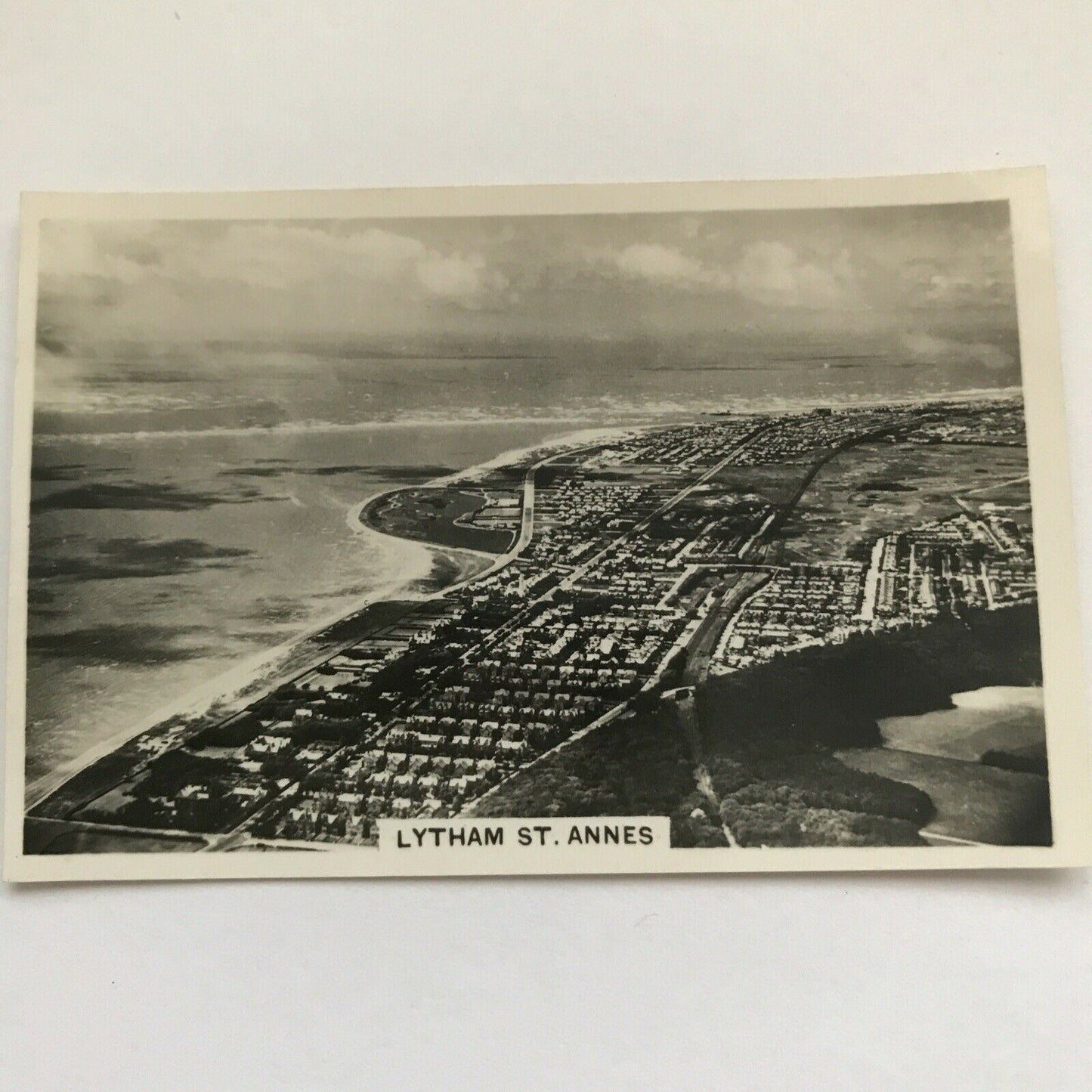 1939 Senior Service Cigarette Card - 'Britain From The Air' - No.7 - Lytham St Anne’s - Near Blackpool