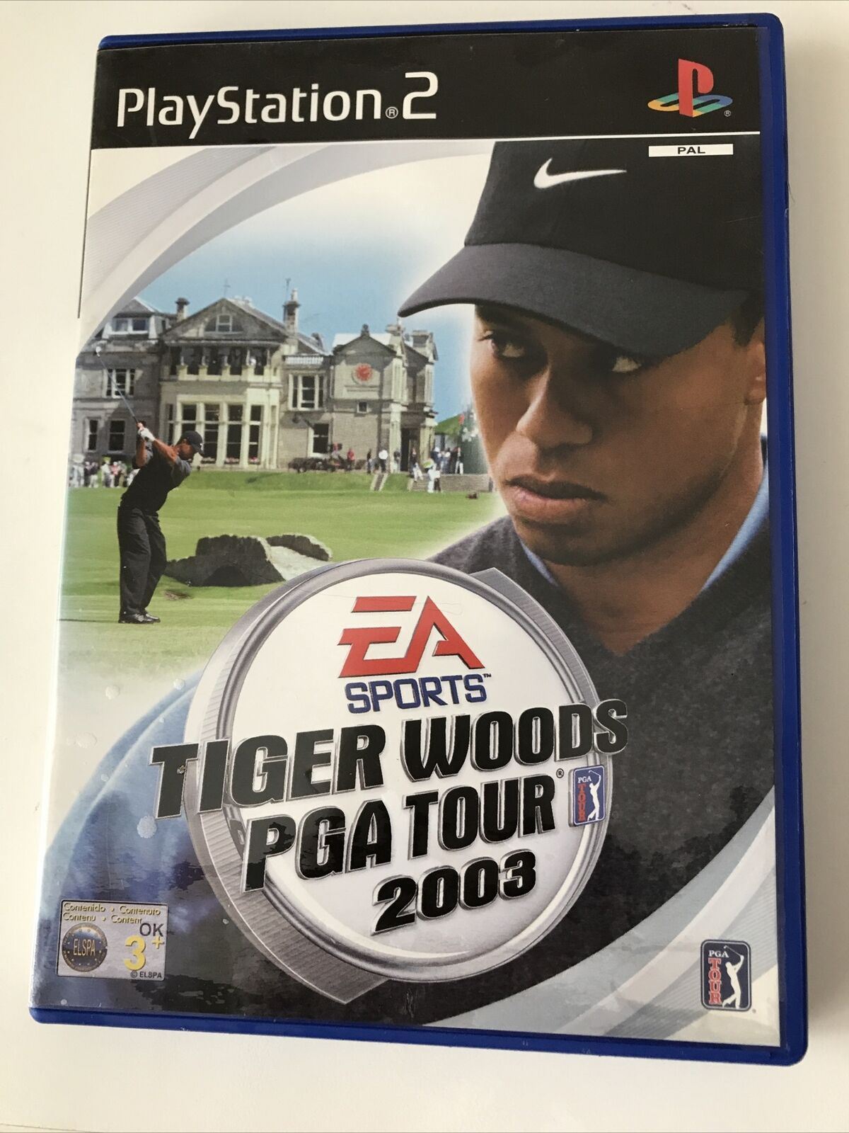 Tiger woods PGA tour 2003 Golf Game PS2 Playstation 2 EA Game. 3+