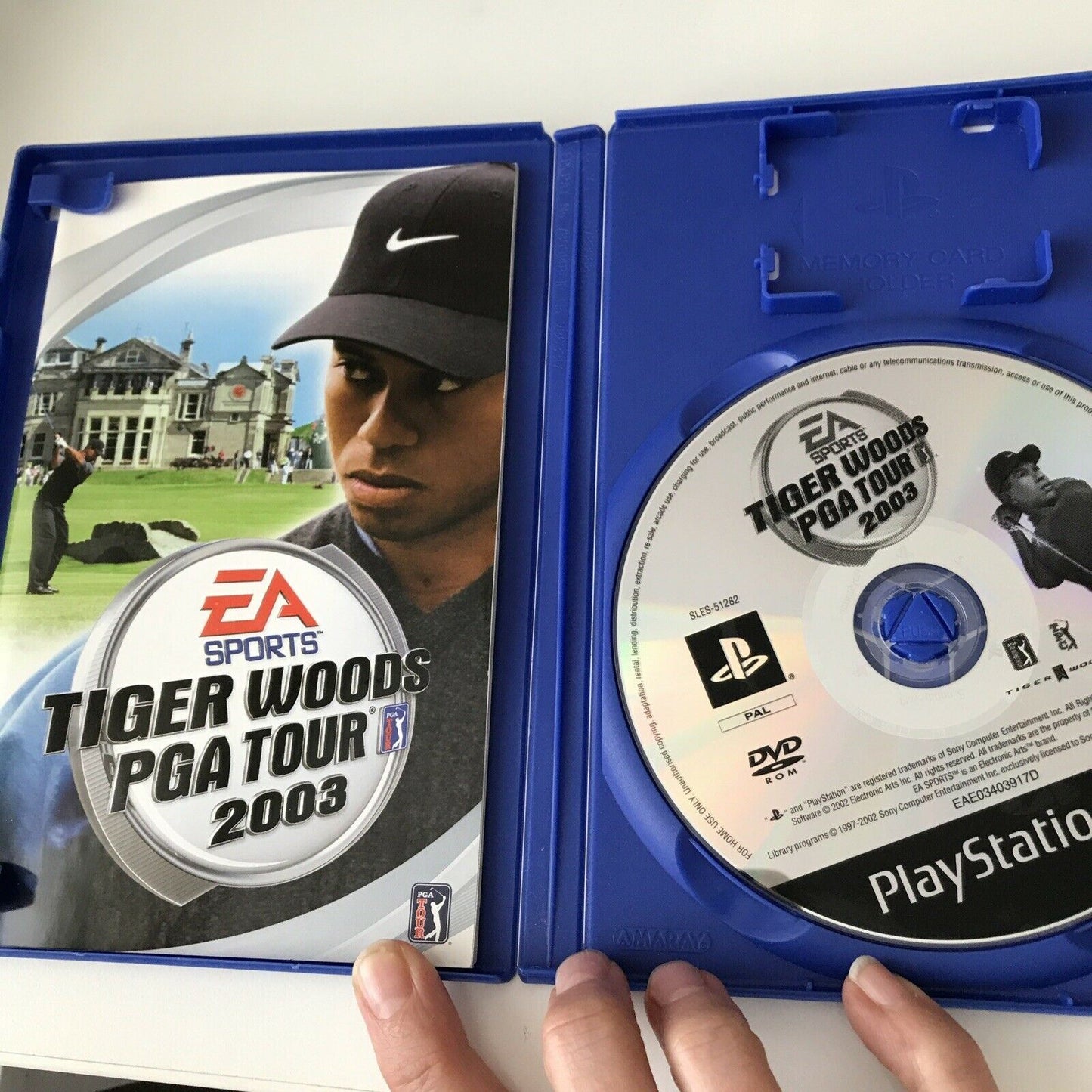 Tiger woods PGA tour 2003 Golf Game PS2 Playstation 2 EA Game. 3+