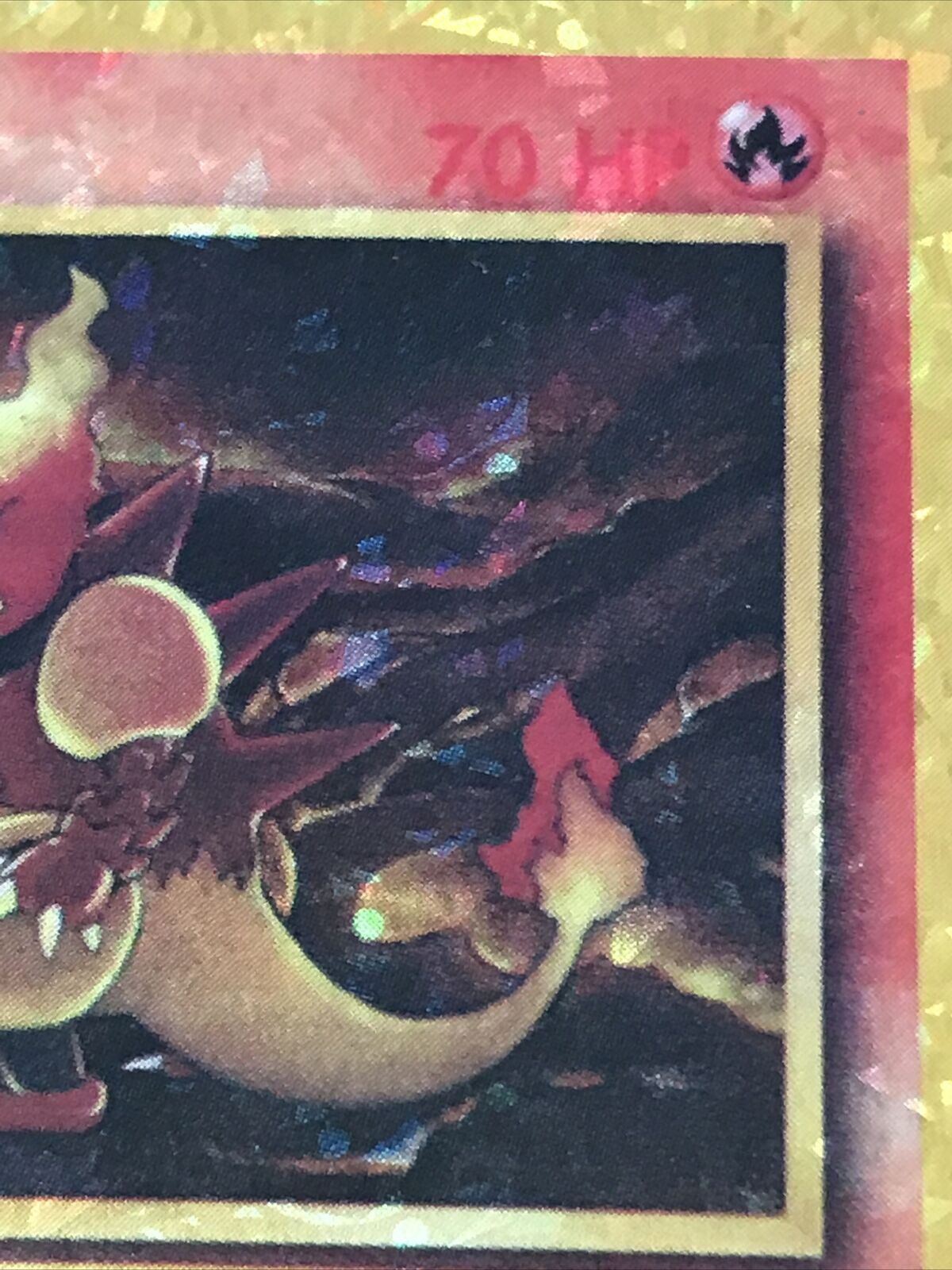 Pokemon Vending STICKER - Unused - 1999 - HOLO - 39/62 Magmar - Fossil - Vintage 90s