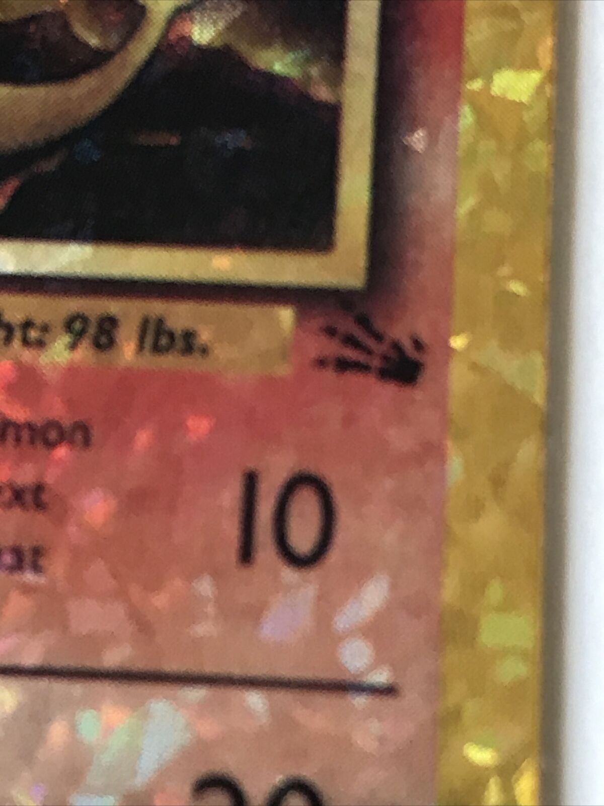 Pokemon Vending STICKER - Unused - 1999 - HOLO - 39/62 Magmar - Fossil - Vintage 90s
