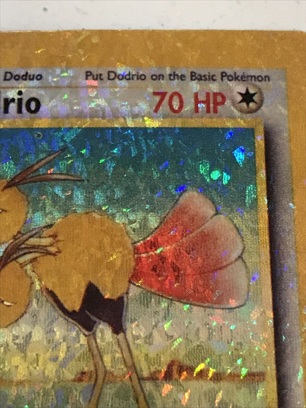 Pokemon Vending STICKER unused 1999 HOLO evolve 34/64 DODRIO jungle NEAR MINT