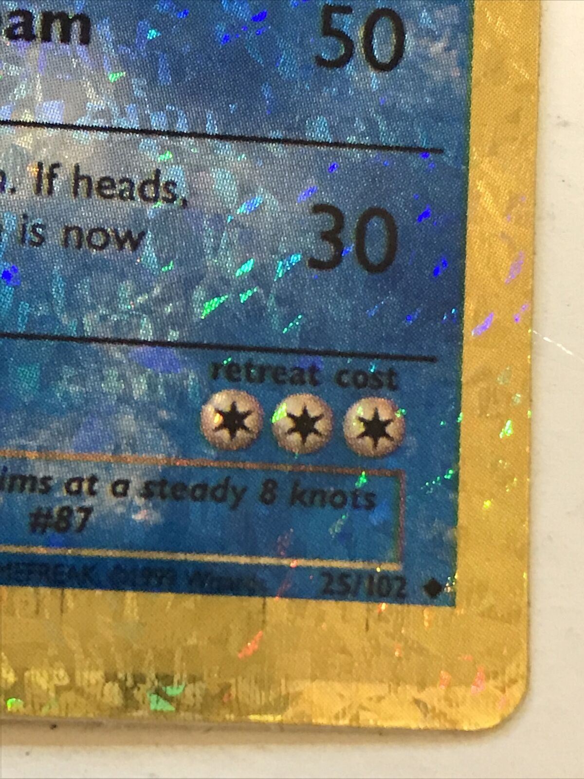 Pokemon Vending STICKER unused 1999 HOLO evolve 25/102 DEWGONG NEAR MINT 90s