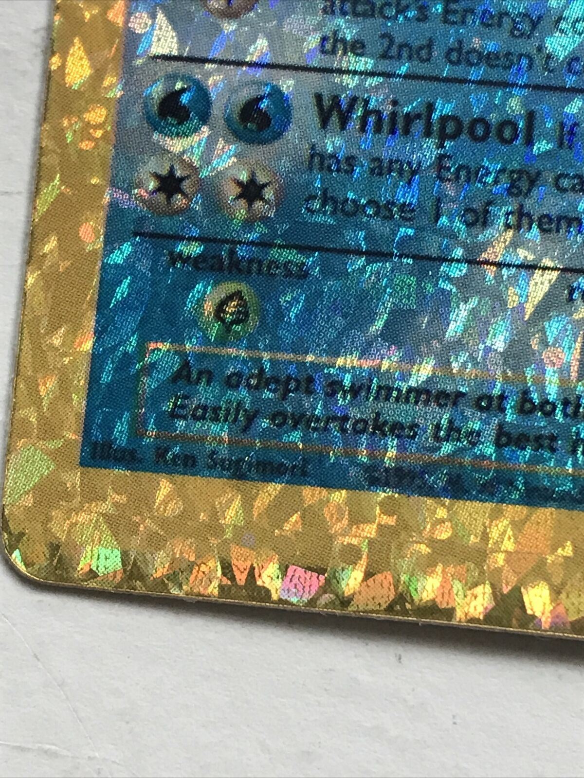 Poliwrath 13/102 Pokemon Vending STICKER HOLO Evolve un played near mint Vintage