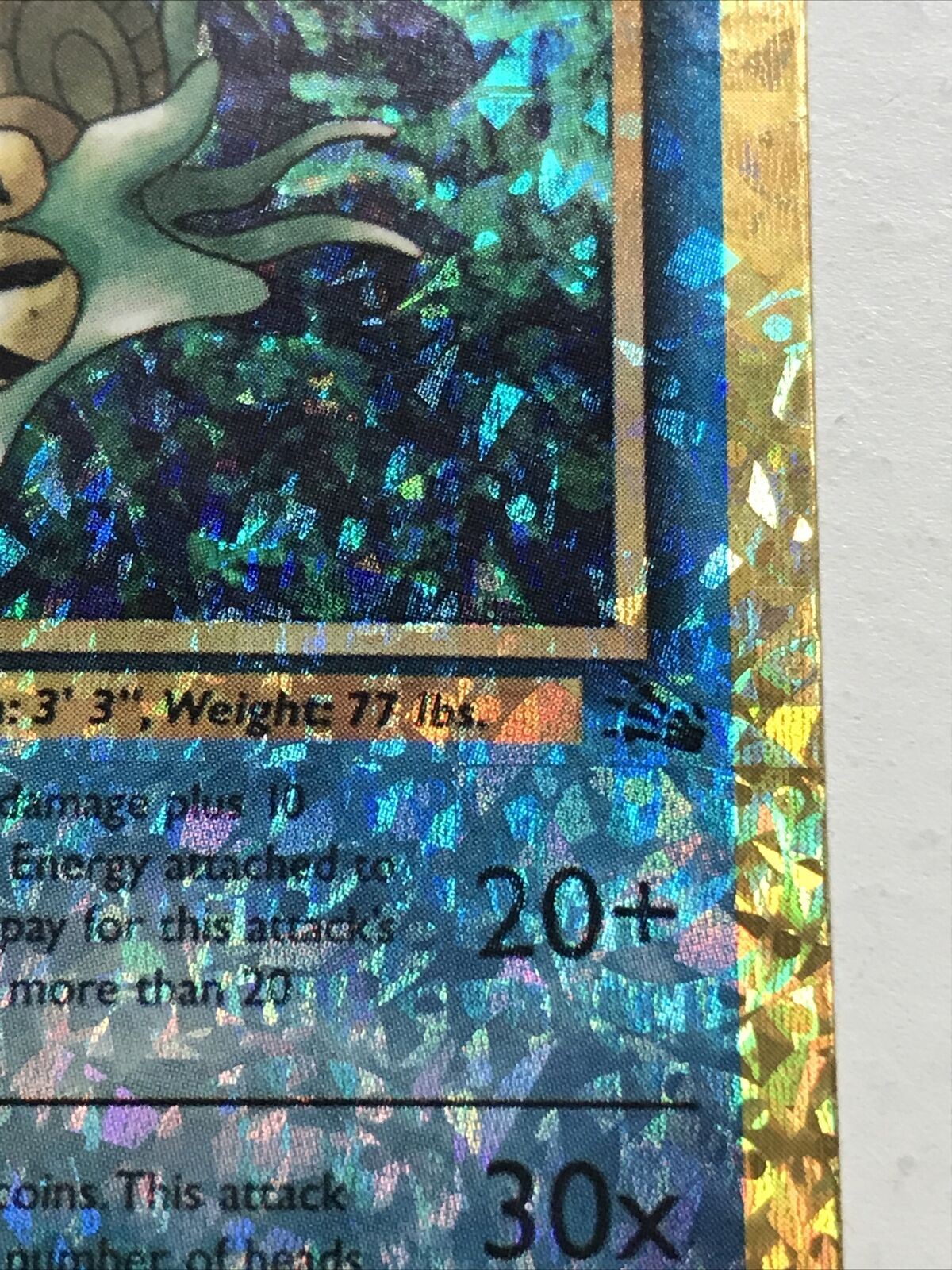 Pokemon Vending STICKER Card HOLO Omastar 40/62 1999 fossil excellent condition