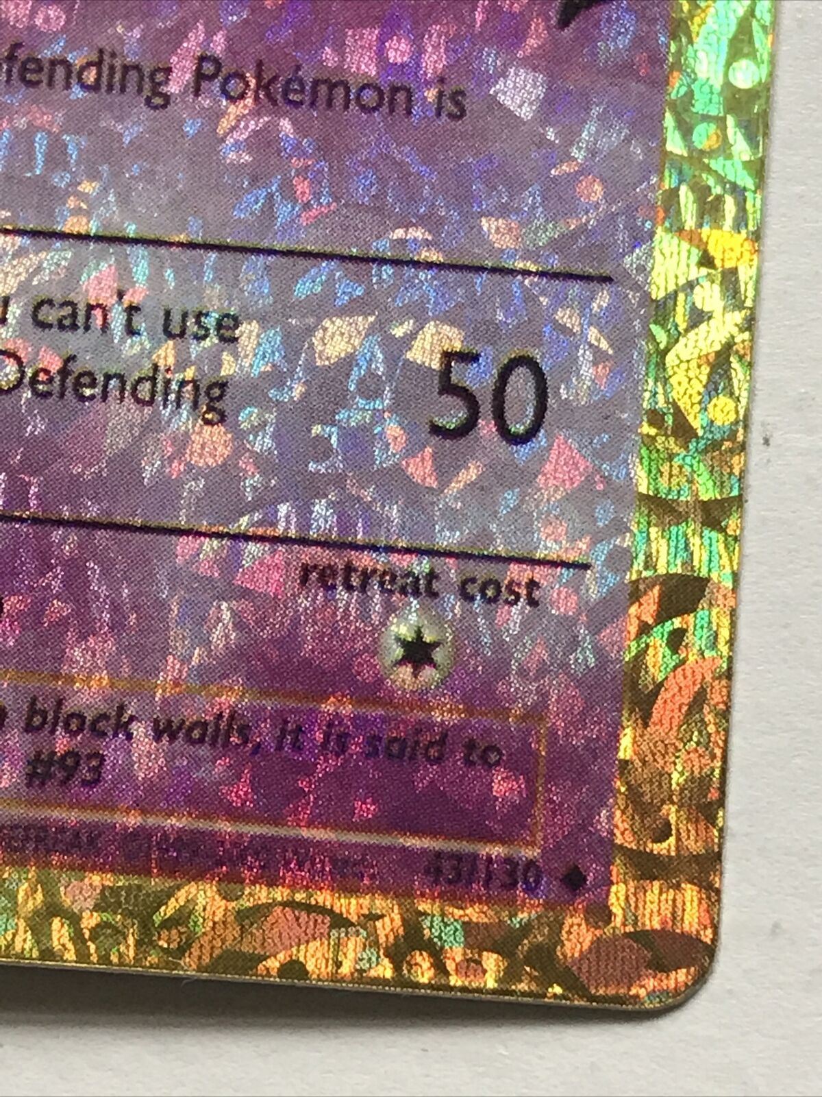Vintage Pokemon Vending Sticker - Unused - 1999 - 43/130 Haunter - HOLO Evolve - NEAR MINT