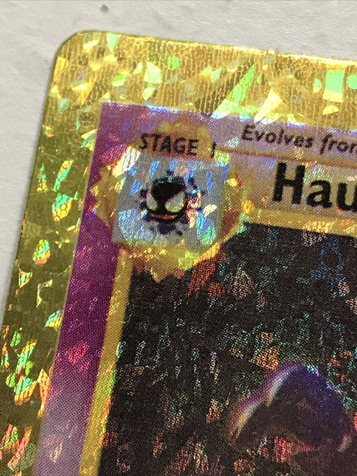 Vintage Pokemon Vending Sticker - Unused - 1999 - 43/130 Haunter - HOLO Evolve - NEAR MINT